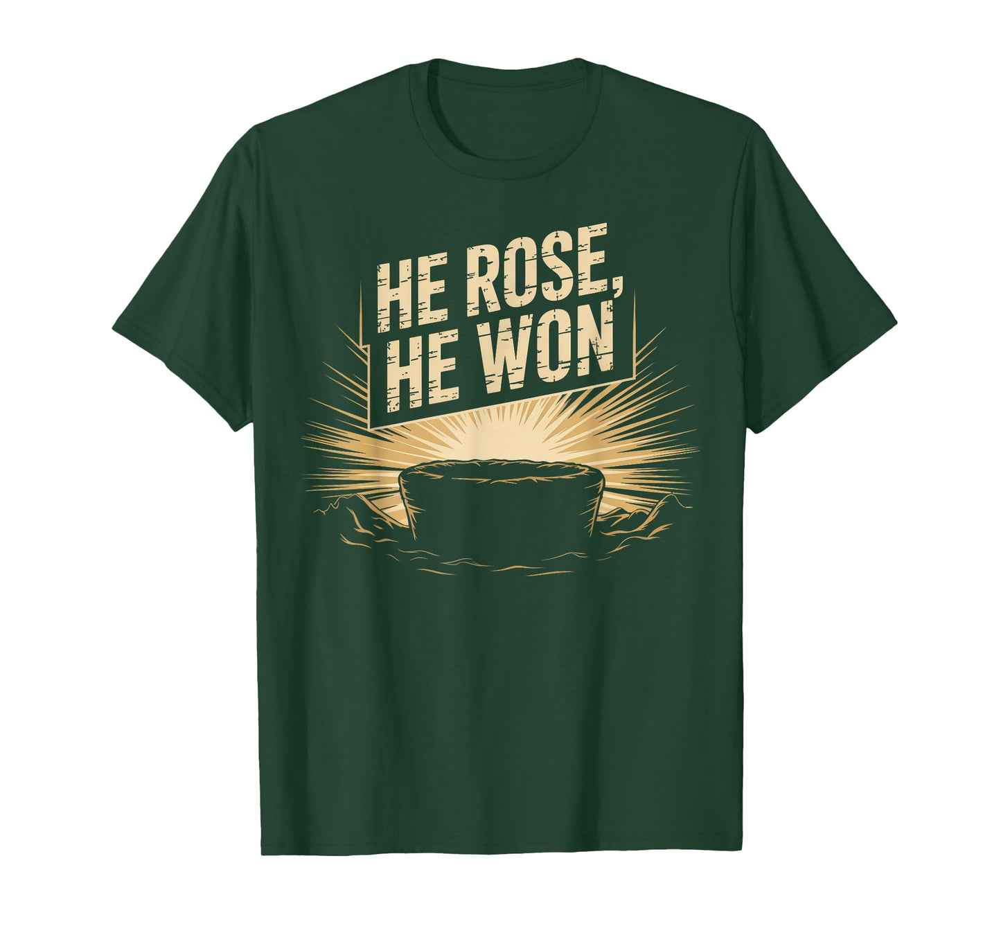 Easter Resurrection He Rose Won Celebration T-Shirt