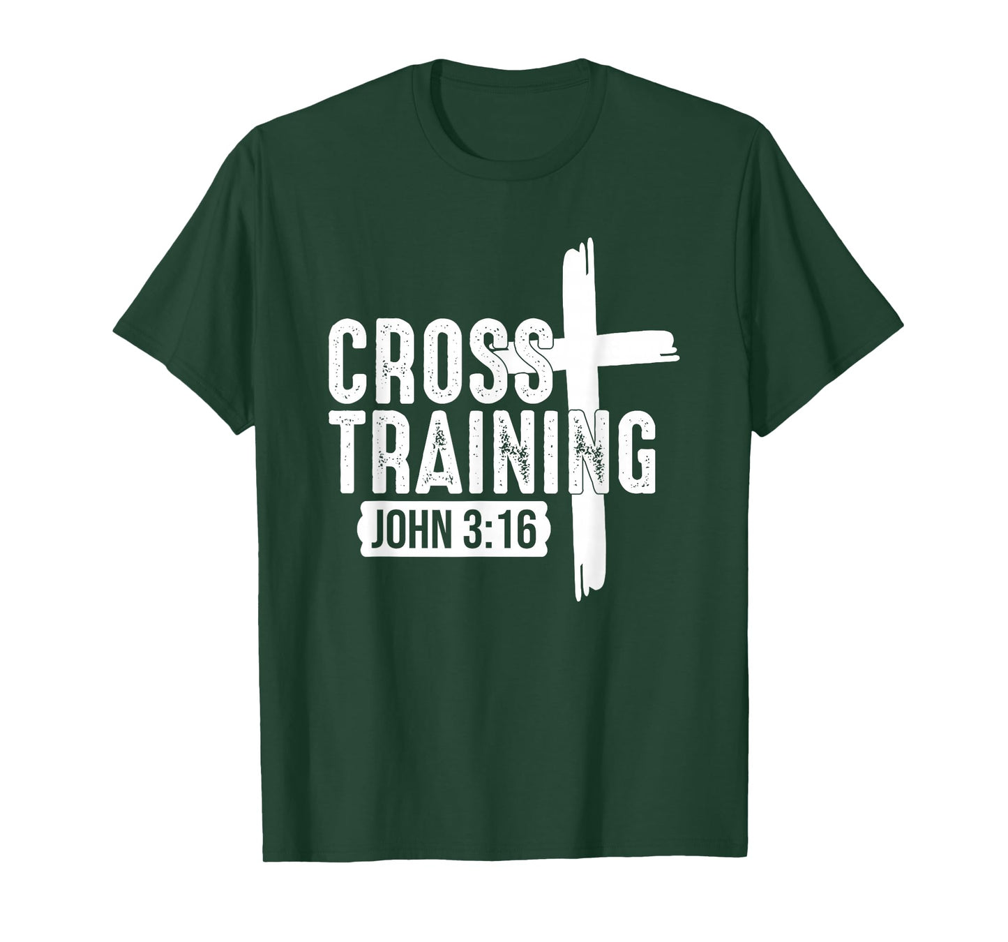Cross Training Christian - Bible Verse Inspirational Gym T-Shirt