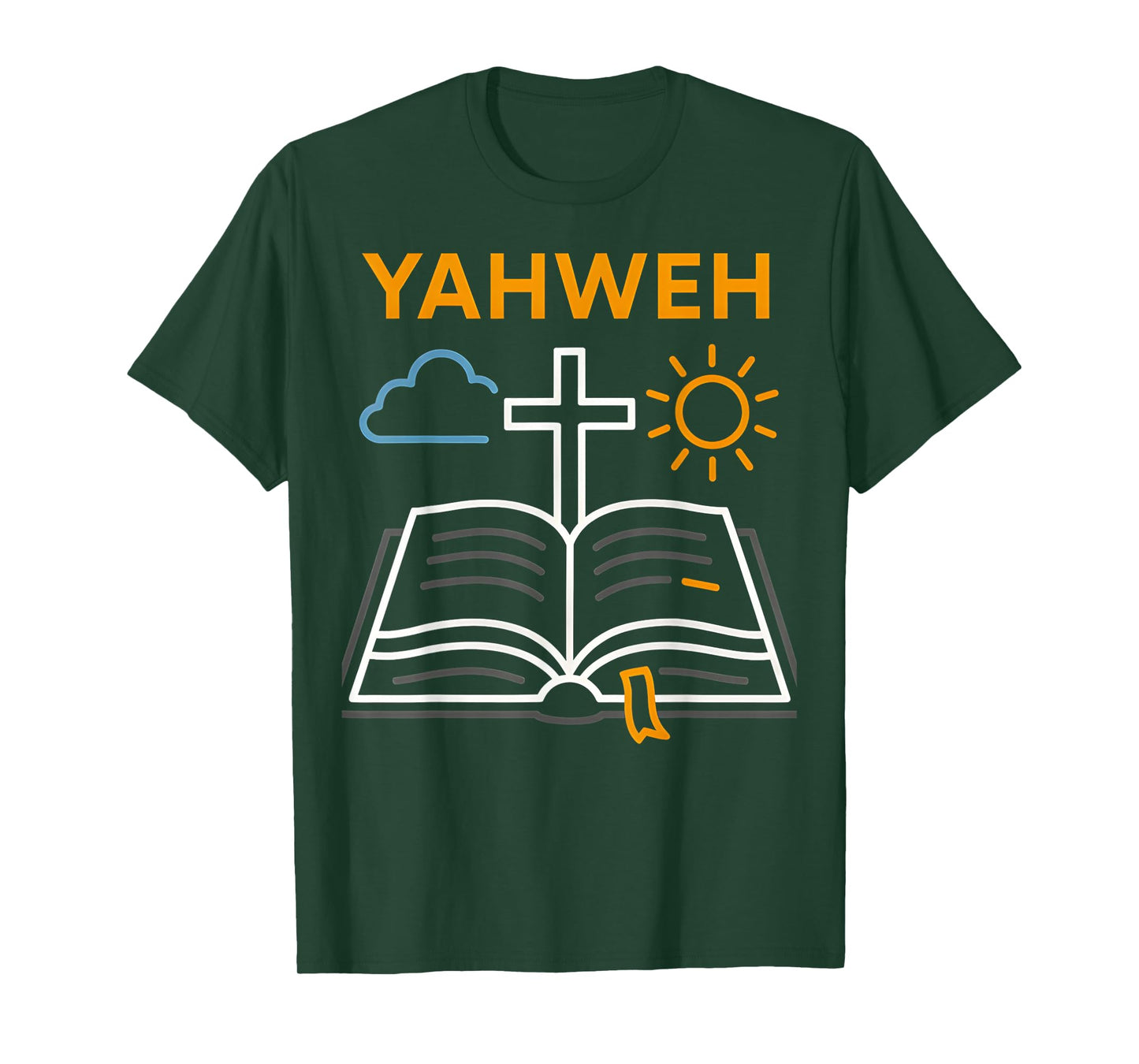 Bible Verse Yahweh Vintage Mens Christian Faith T-Shirt
