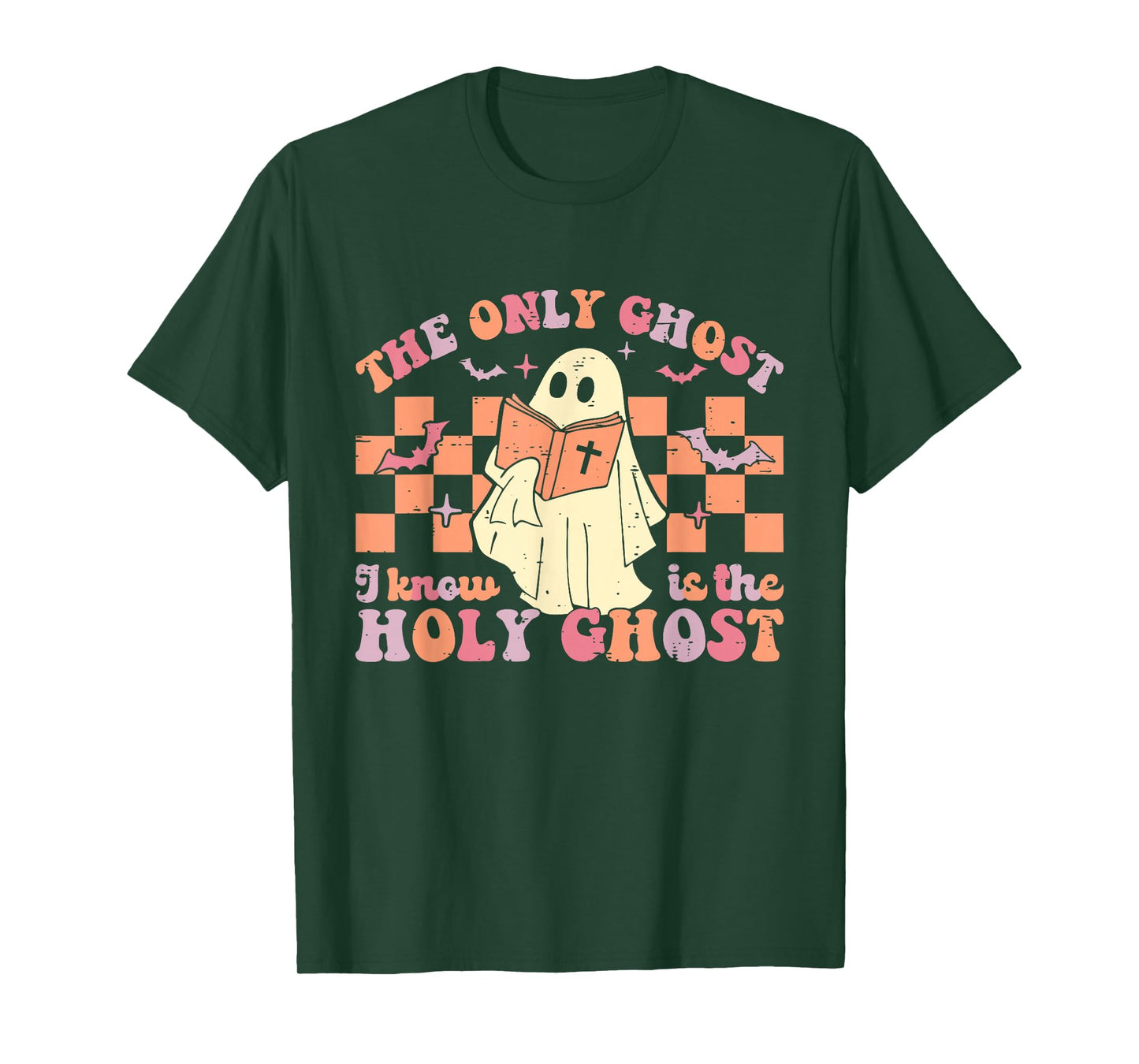 Retro The Only Ghost I Know is The Holy Christian Halloween T-Shirt