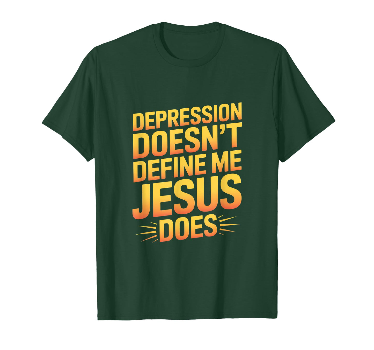 Depression Doesn't Define Me Jesus Does Christian T-Shirt
