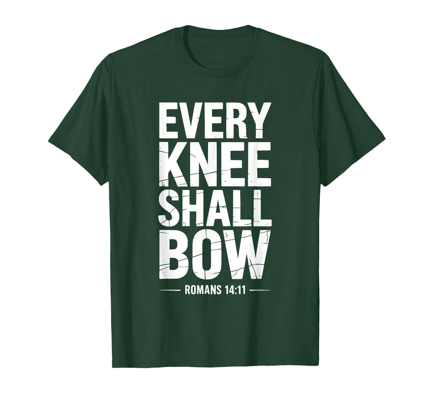 Every Knee Shall Bow Christian Bible Verse T-Shirt