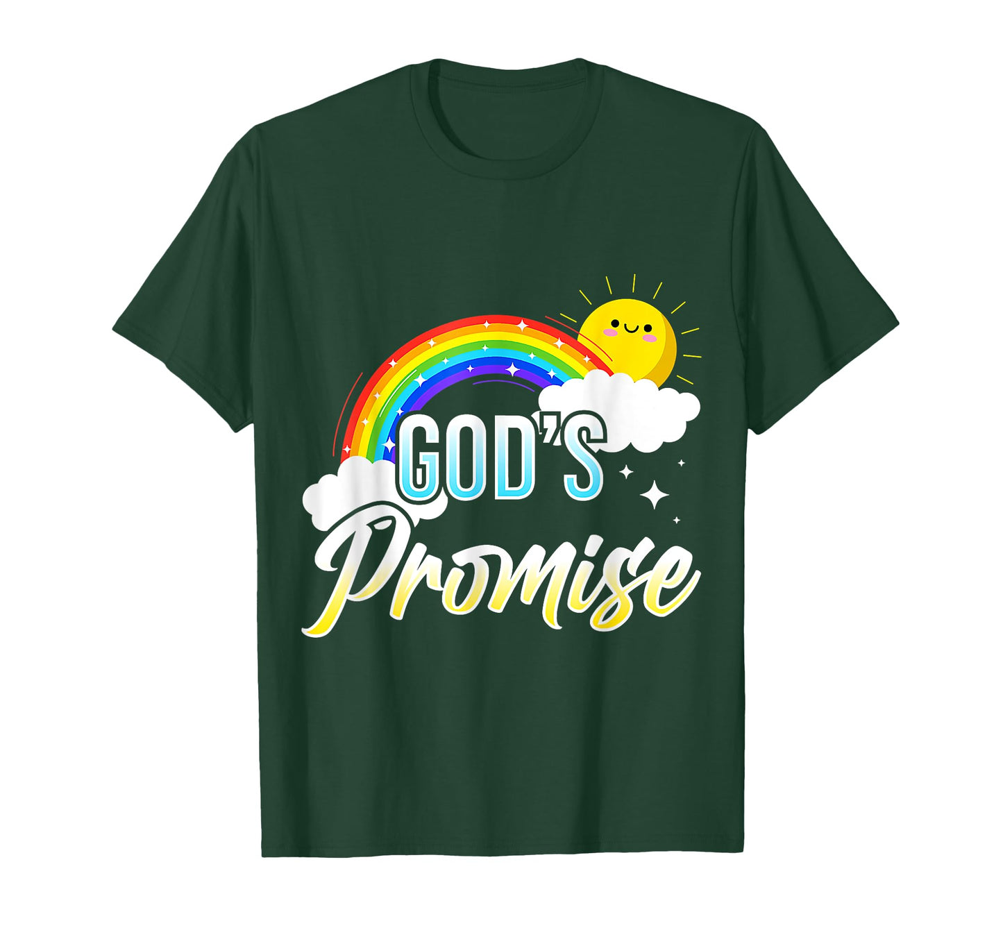 God's Promise a Rainbow - Christian Religion - Sun, Rainbow T-Shirt