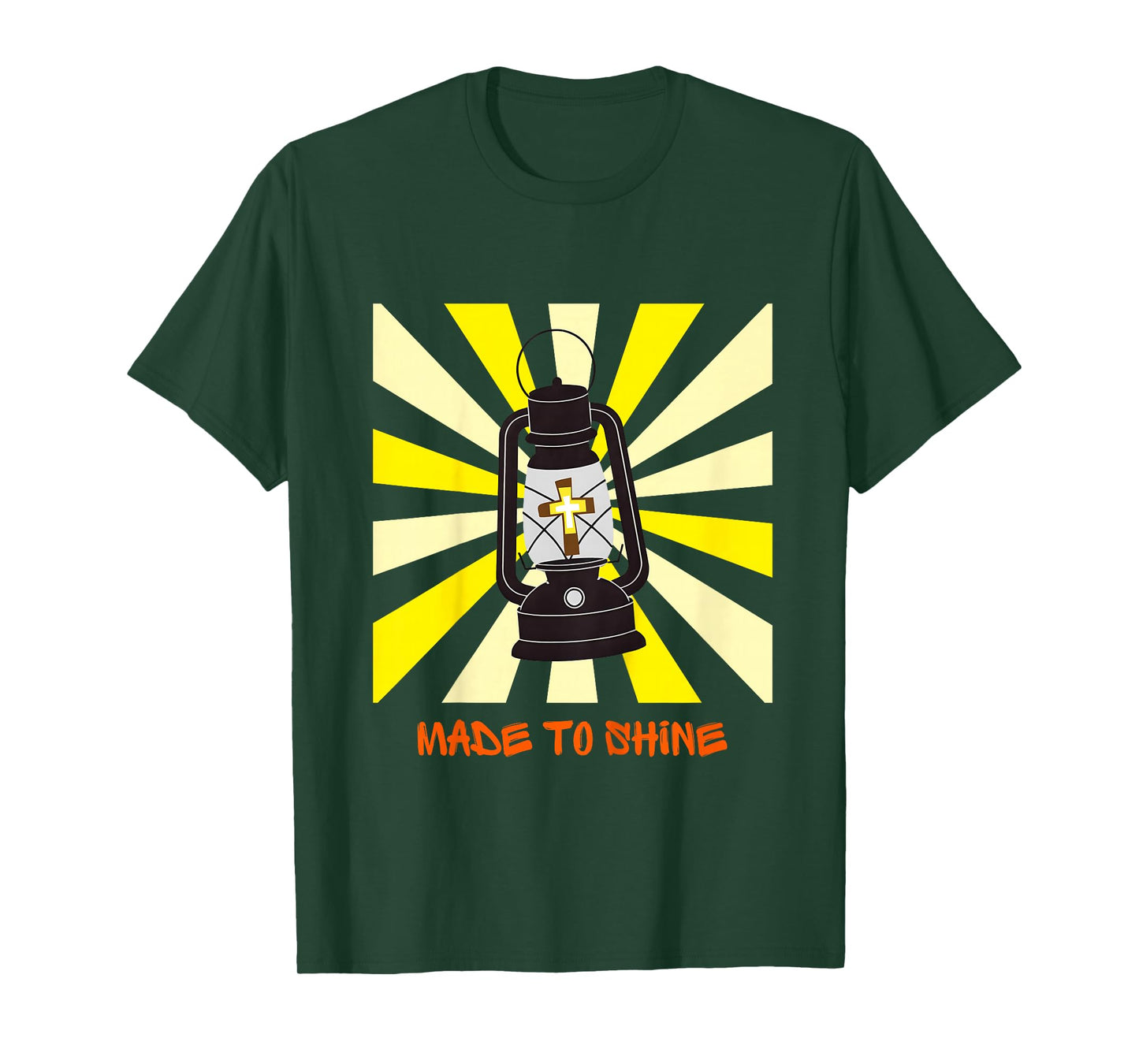 Youth Christian Made to Shine Jesus Light of The World Fall T-Shirt