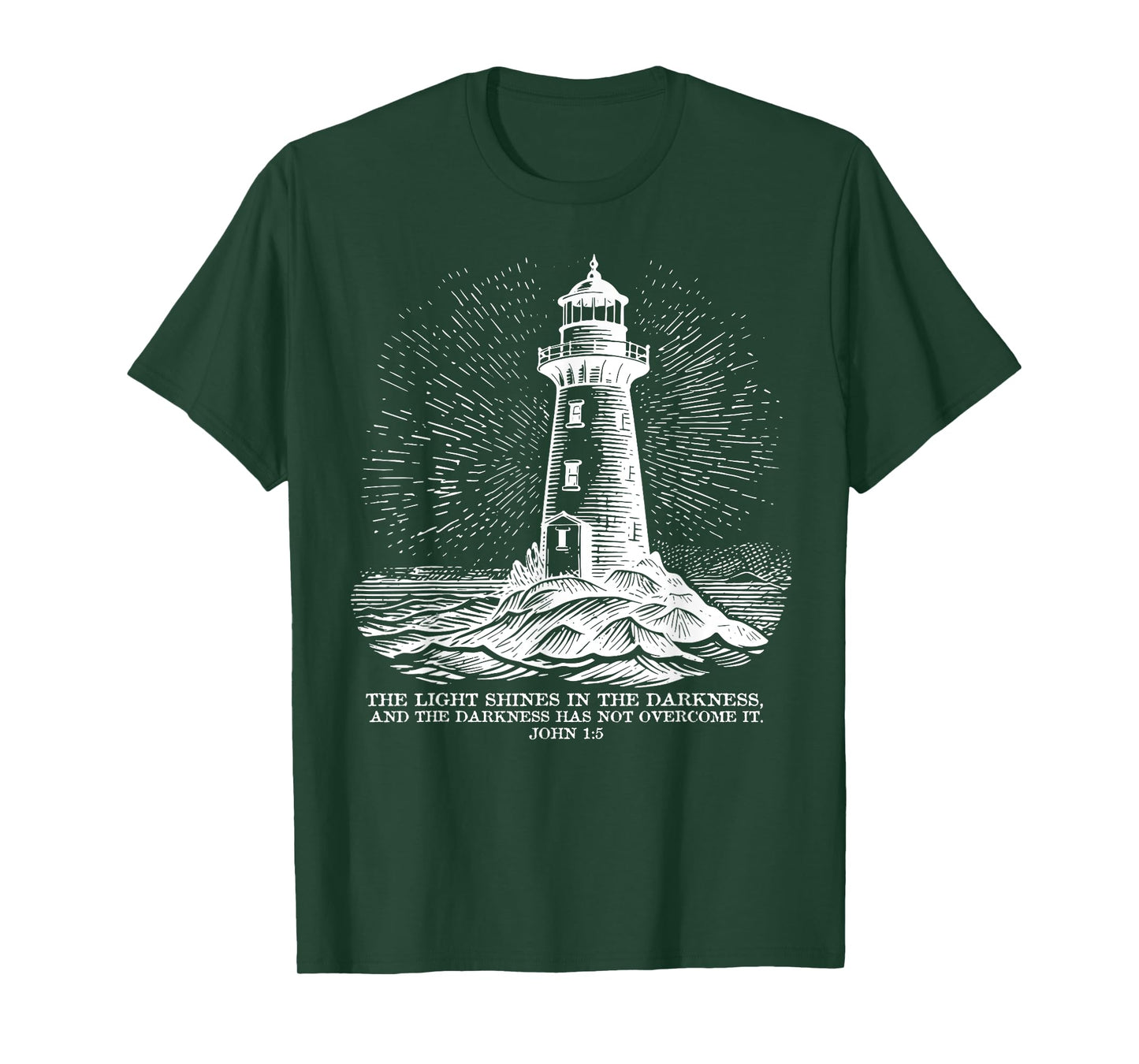 The Light Shines On In The Darkness And The Darkness T-Shirt