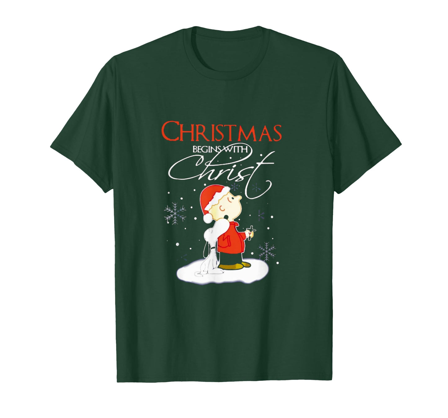 Christmas Begins With Christ Xmas Gift Holiday costume T-Shirt