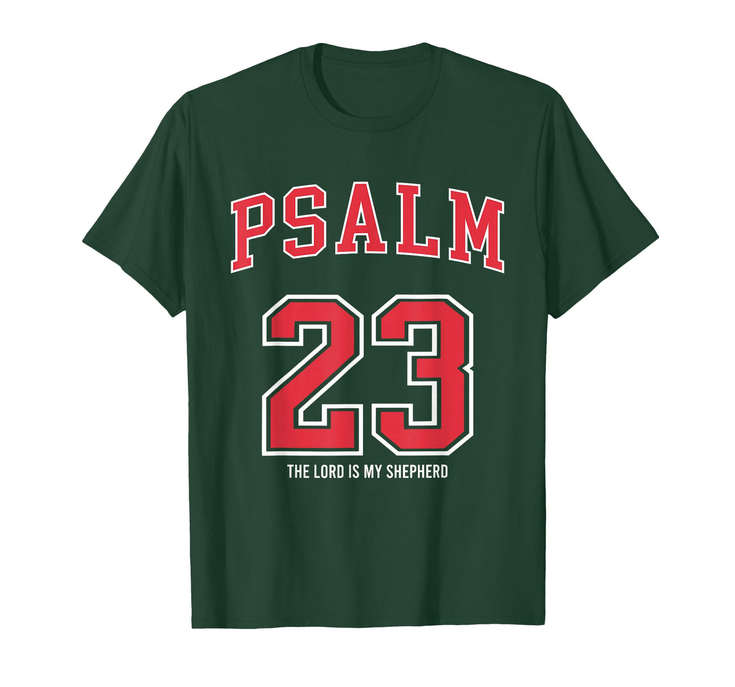 Psalm 23 The Lord is My Shepherd Christian Football Lover T-Shirt