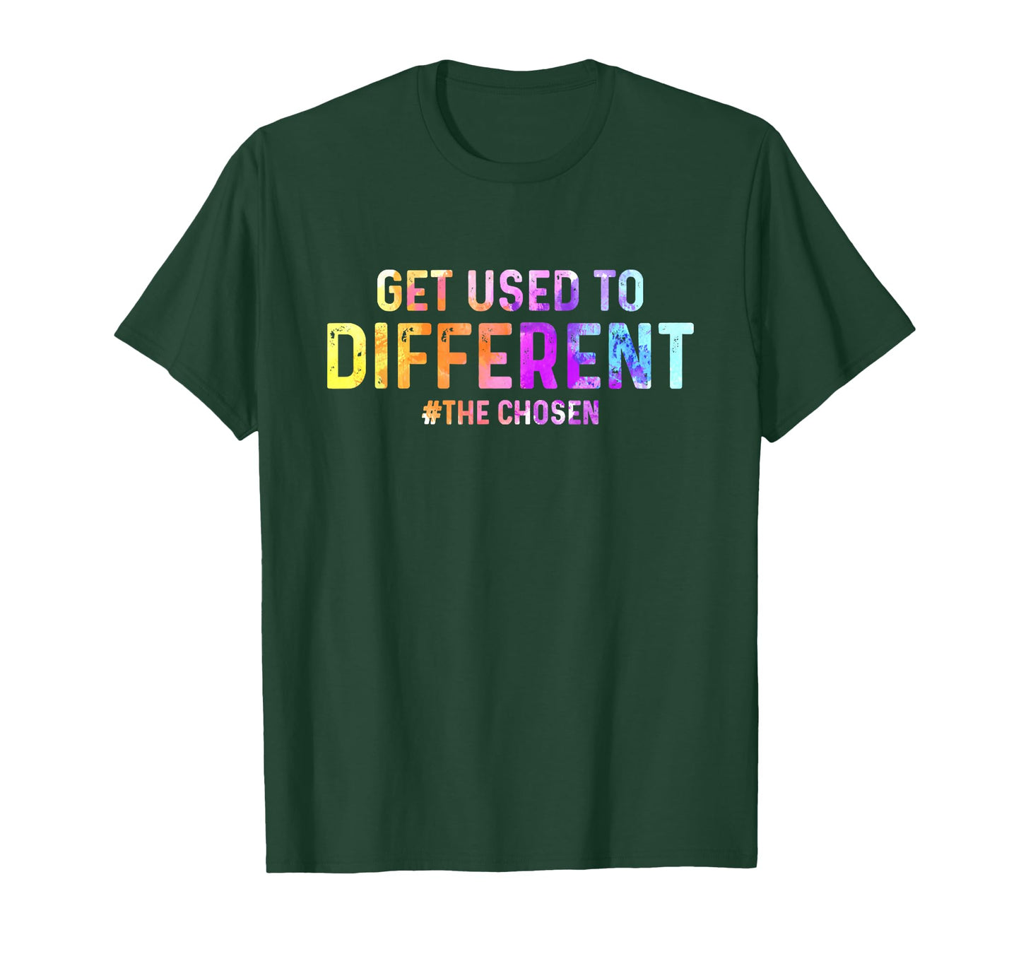 Vintage Get Used To Different The Chosen Cross Christ T-Shirt