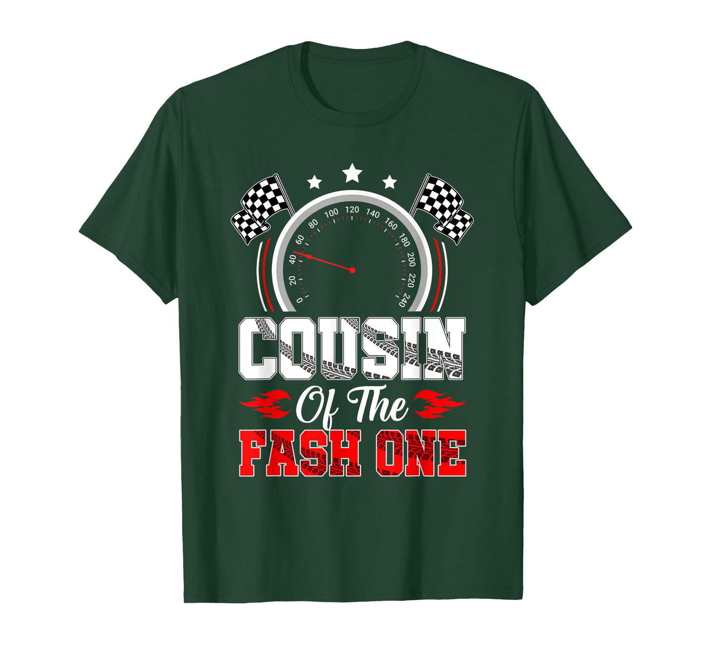 Cousin Of The Fast One 1St Birthday Racing Car Family T-Shirt