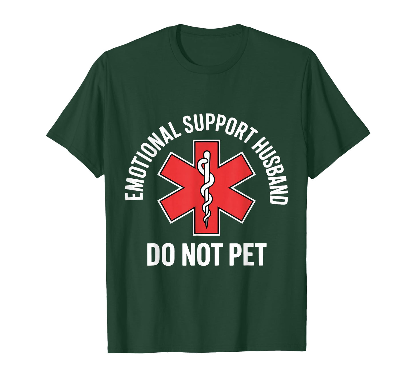 Emotional Support Husband Do Not Pet Funny Husband Couple T-Shirt