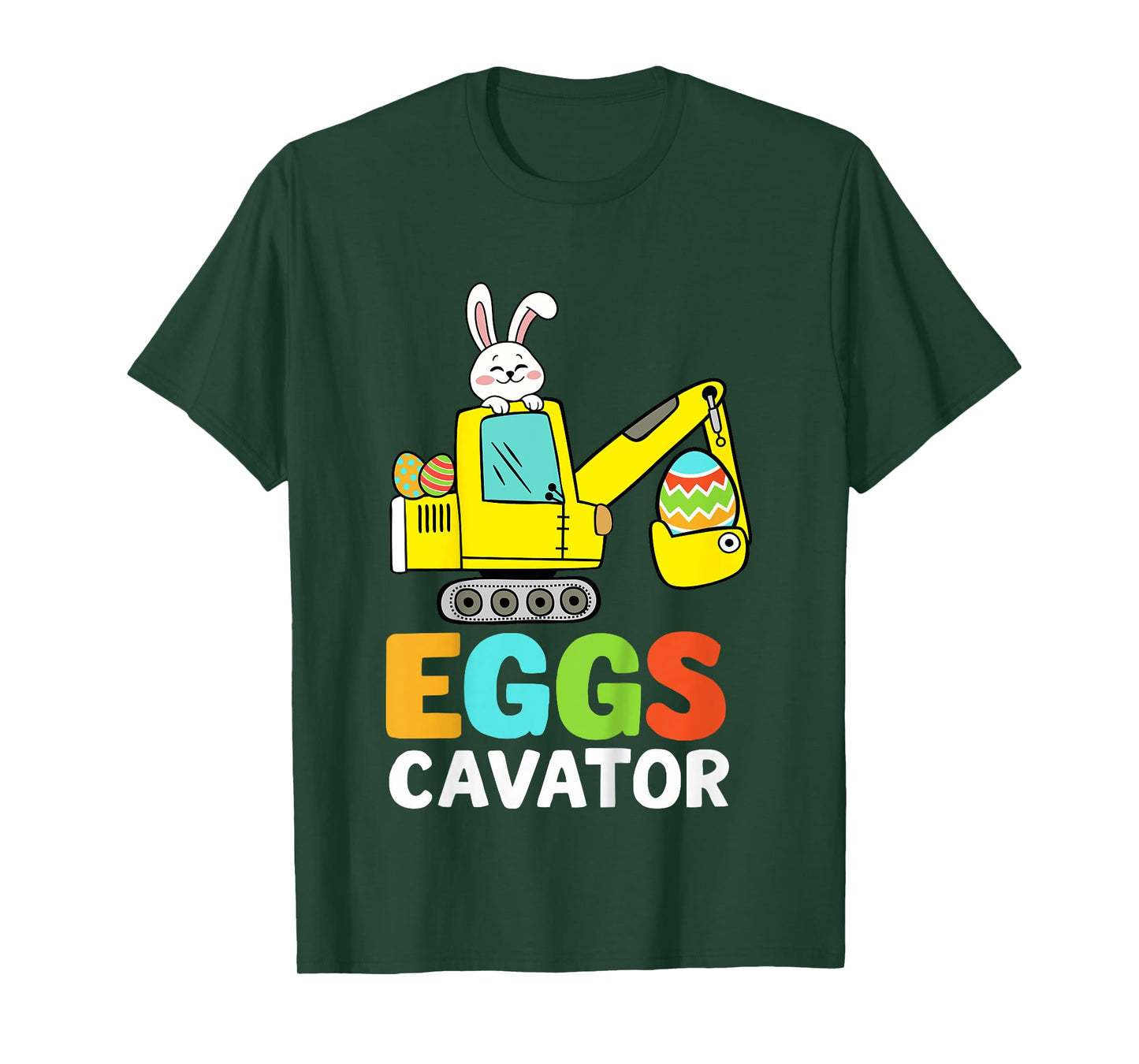 Kids Eggscavator excavator for easter egg hunt boys toddler T-Shirt