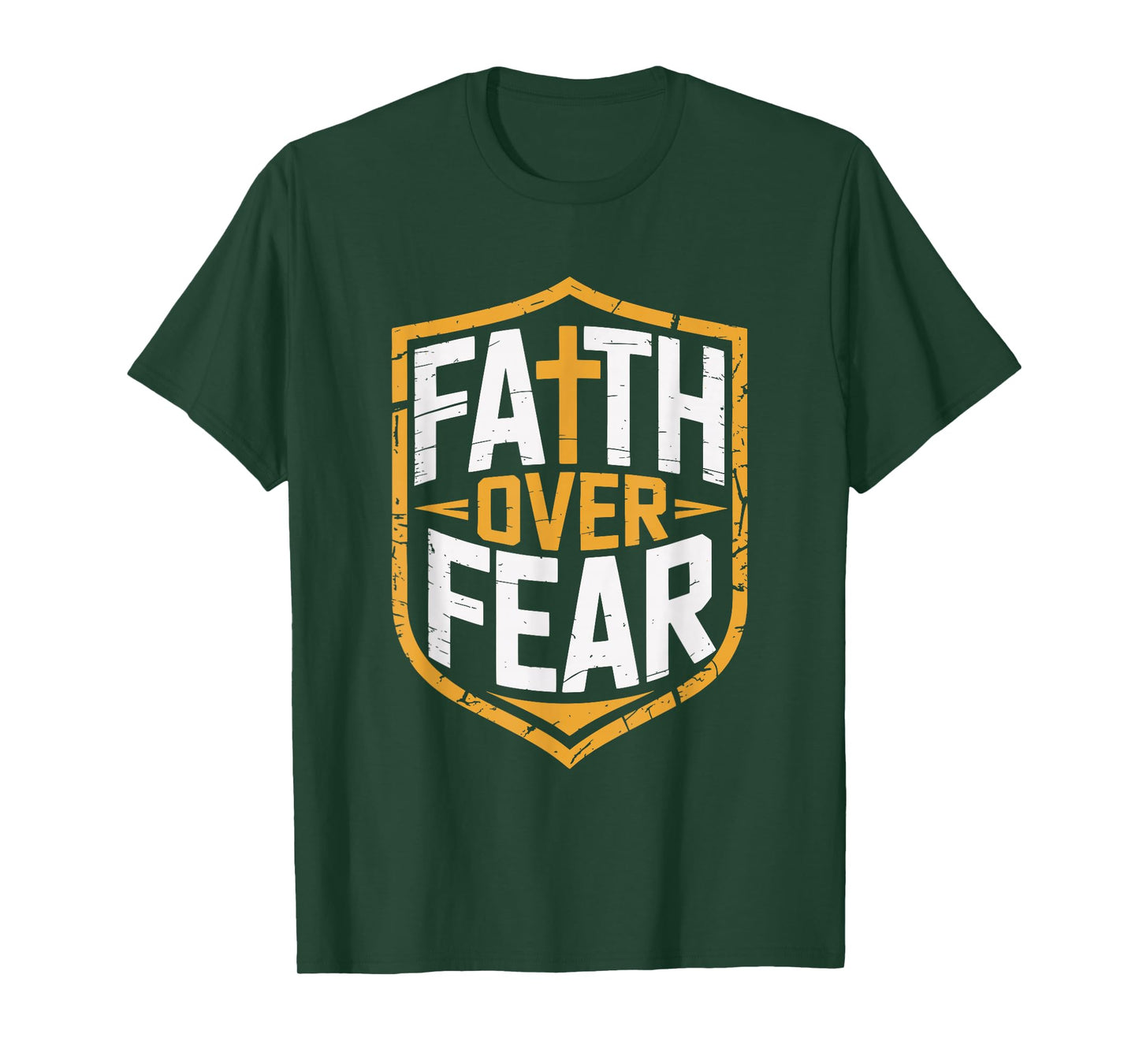 Faith Over Fear Christian Strength and Courage T-Shirt