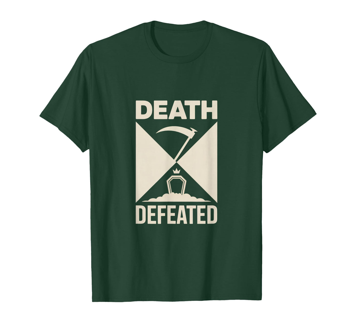 Death Defeated Resurrection Christian Easter Faith T-Shirt