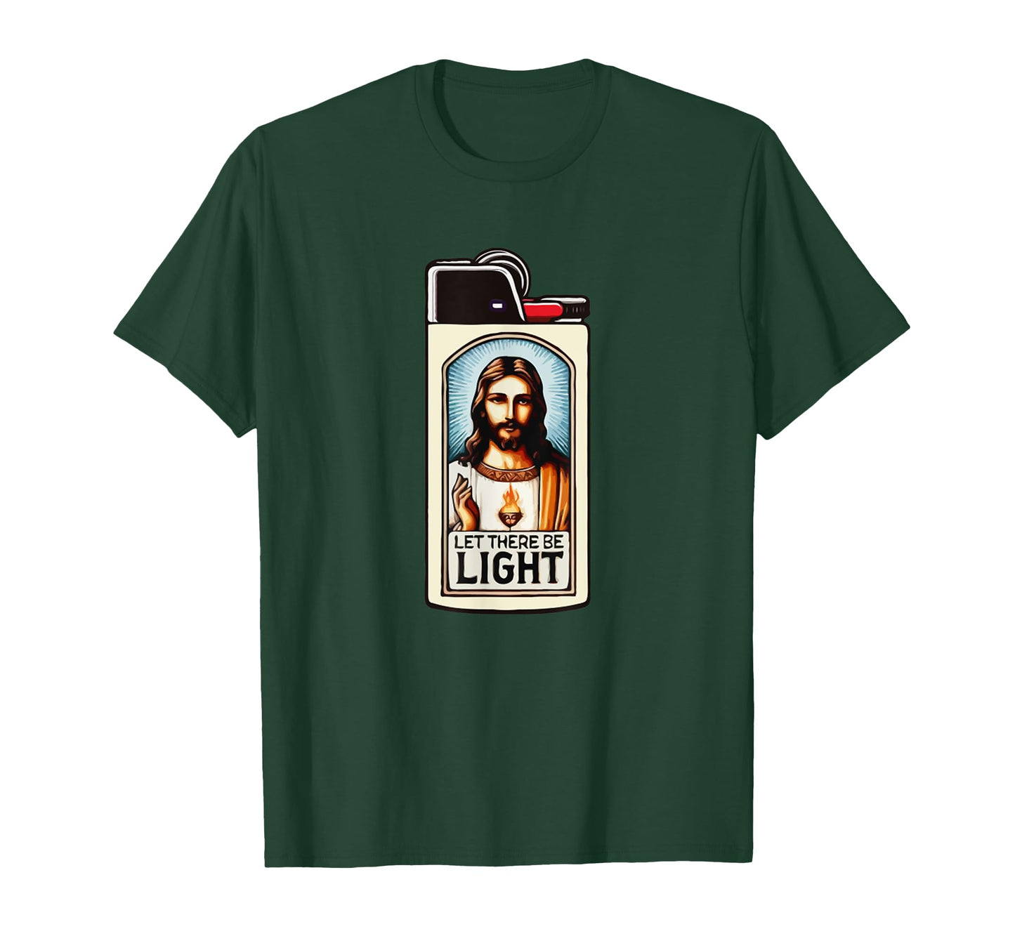 Jesus Lighter Let There Be Light Funny Meme Christ T-Shirt