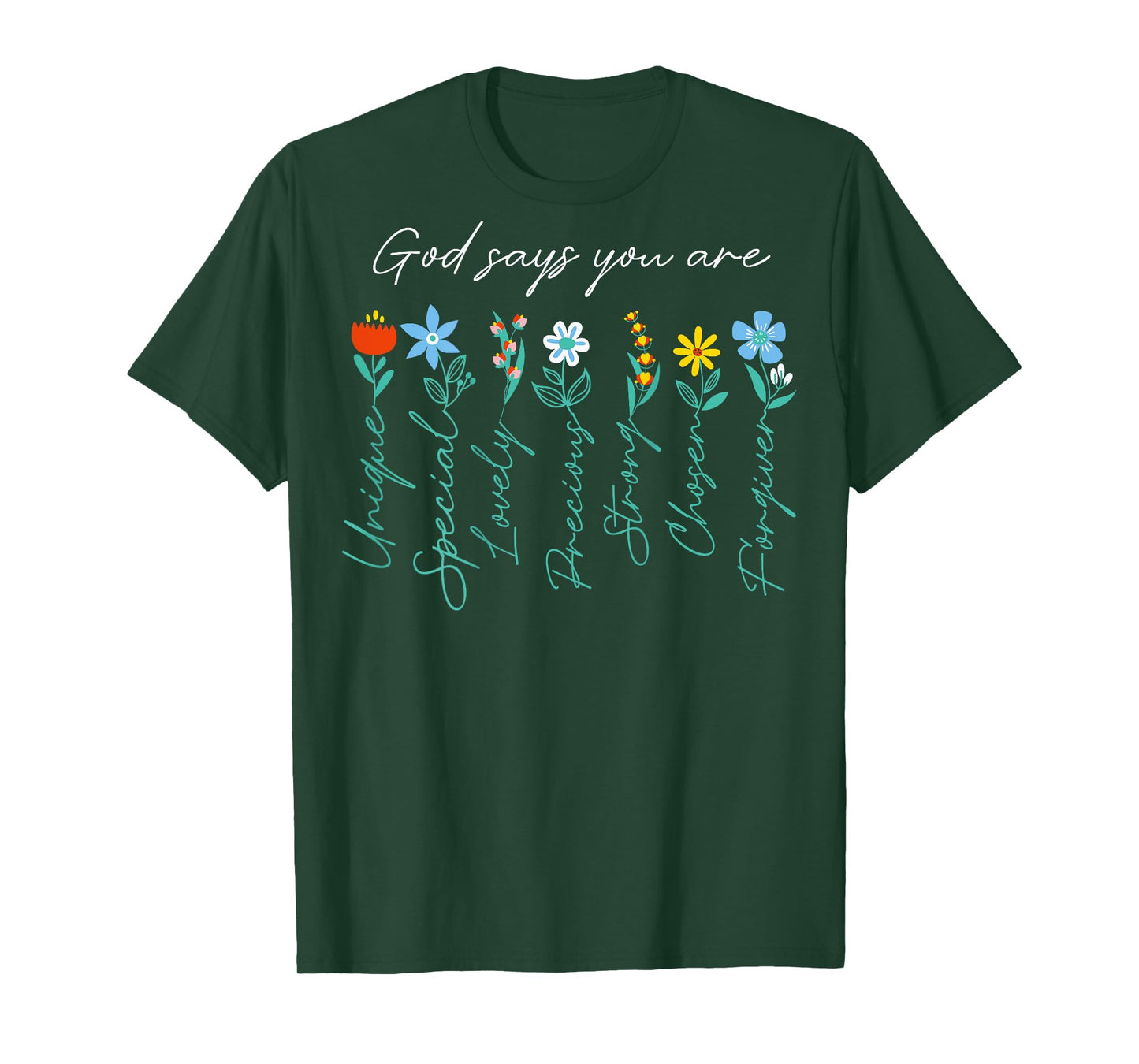 Jesus Never God Says You Bless The Way The Truth ART ON BACK T-Shirt