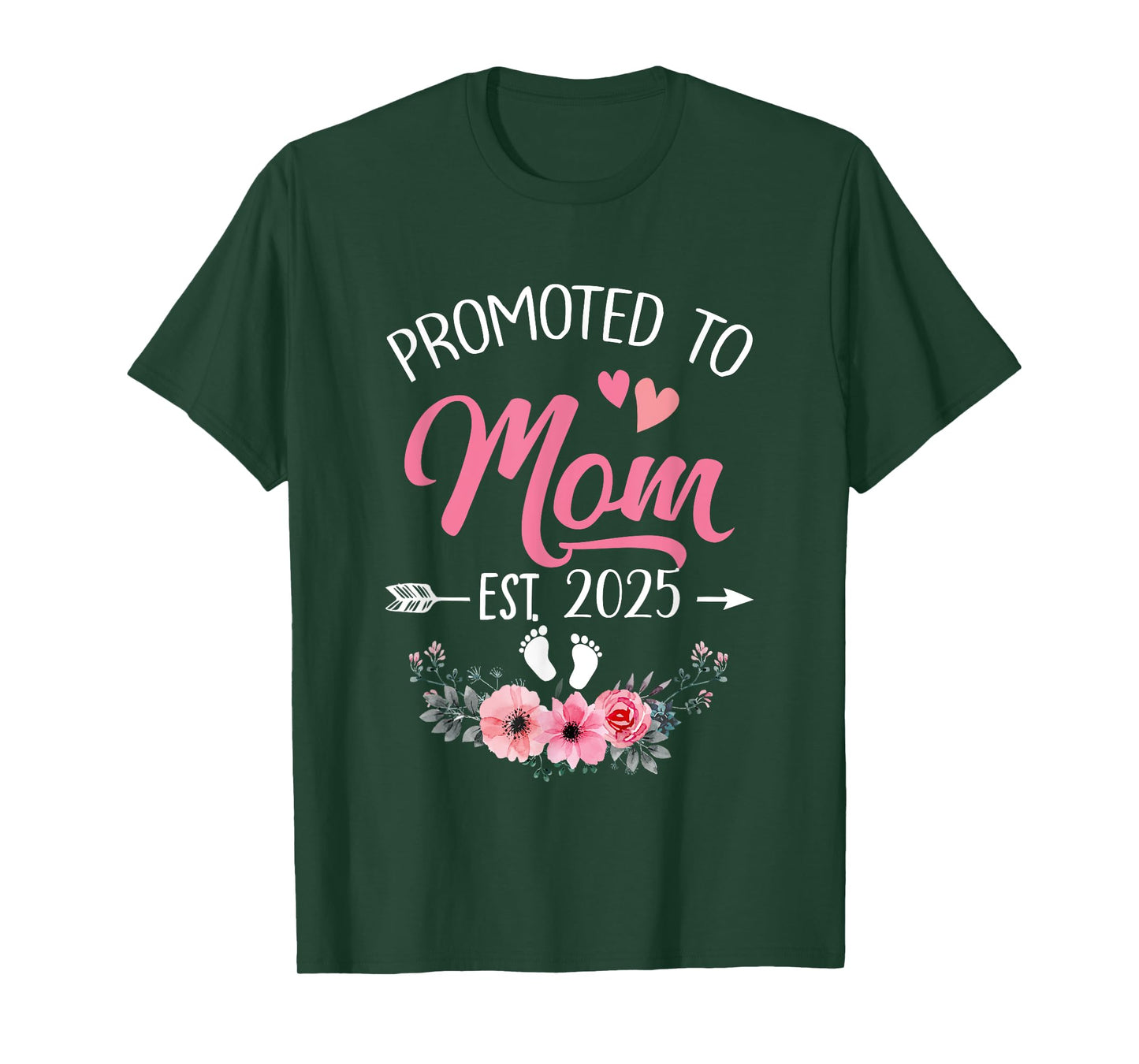 Promoted To Mom Est 2025 Mothers Day First Time T-Shirt