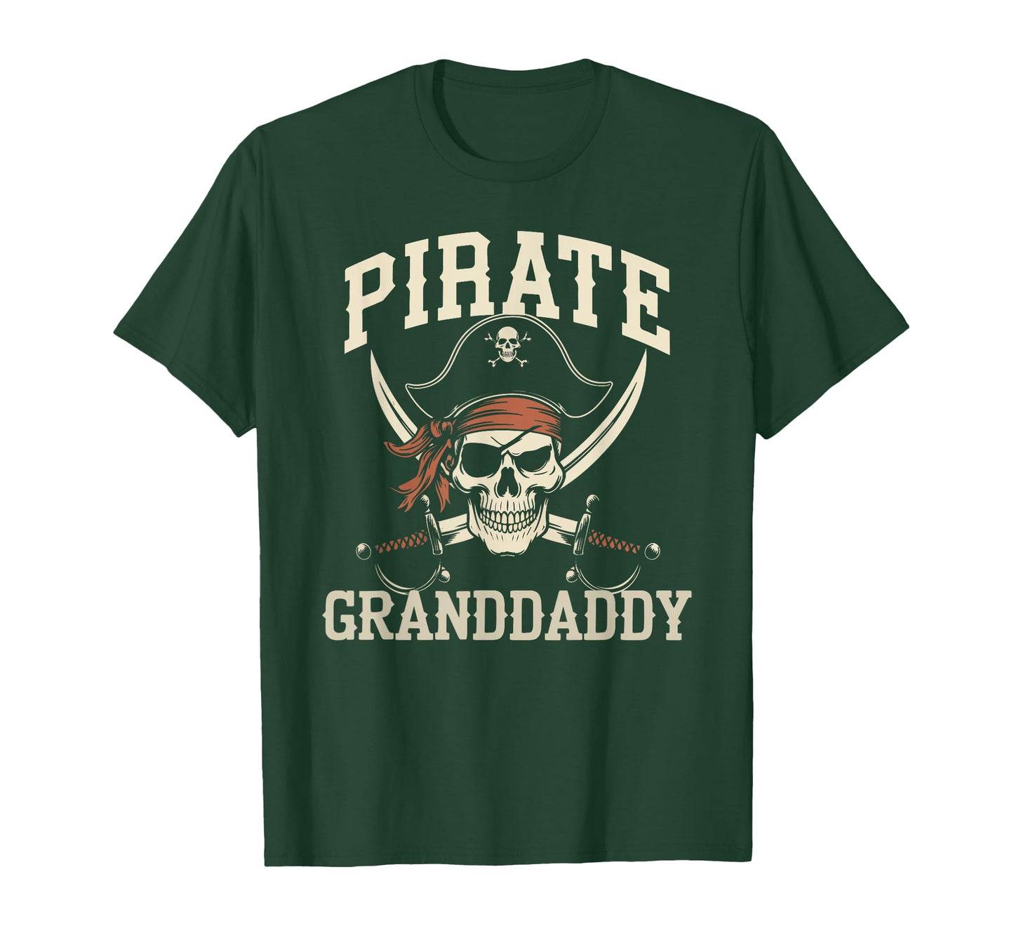 Pirate Granddaddy Funny Captain Halloween Costume Grandpa T-Shirt