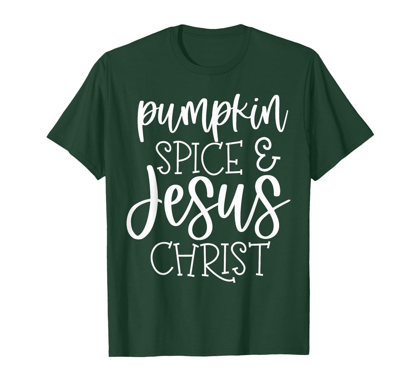 Pumpkin Spice and Jesus Christ - Retro Christian Fall Faith T-Shirt