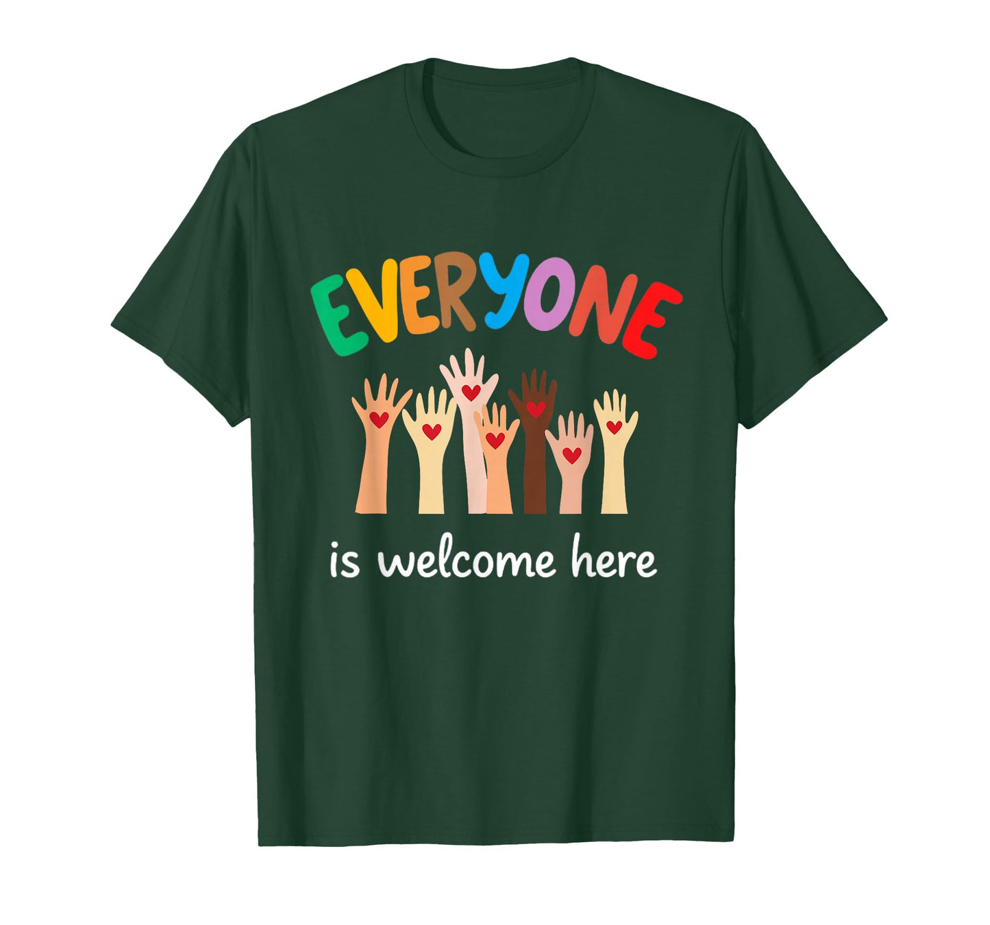 Everyone Is Welcome Here Idaho Teacher T-Shirt