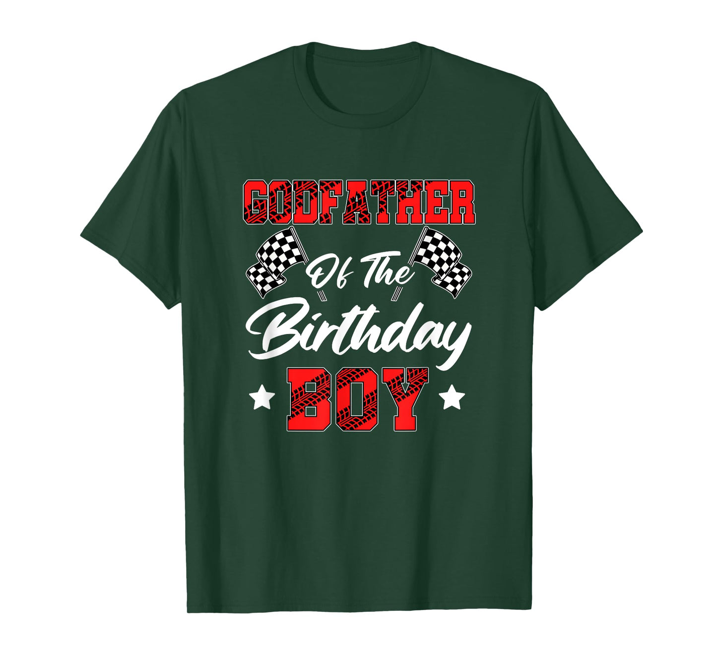 Race Car Godfather Of The Birthday Boy Racing Family Pit T-Shirt
