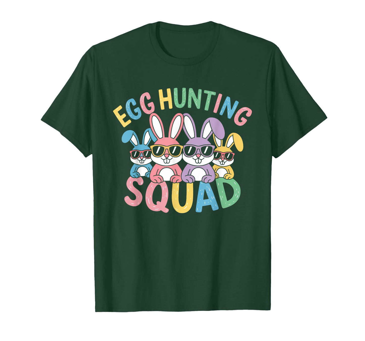 Happy Easter Bunny Egg Hunting Squad Crew Family Boy Girl T-Shirt