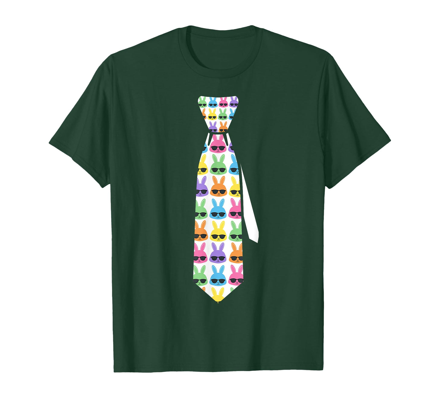 Funny easter tie with bunnies for boys and men T-Shirt