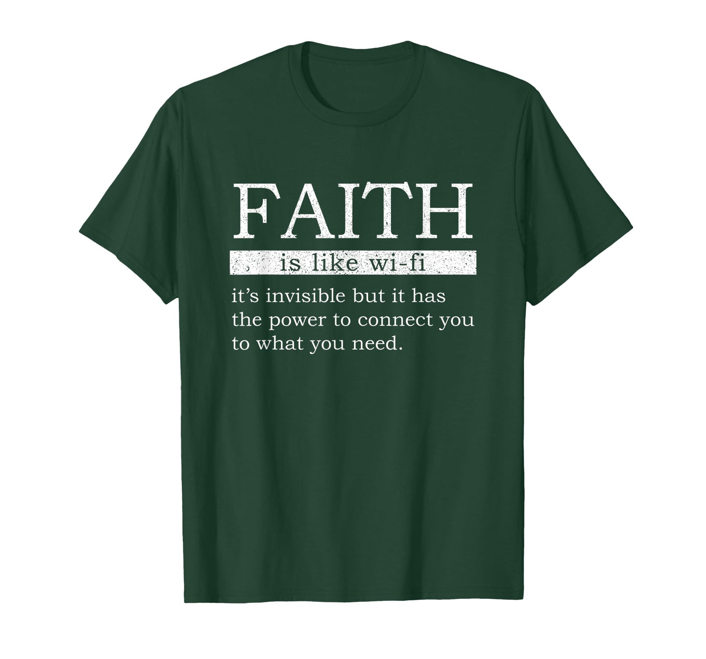 Faith Is Like Wifi Funny Definition Christian Jesus Bible T-Shirt