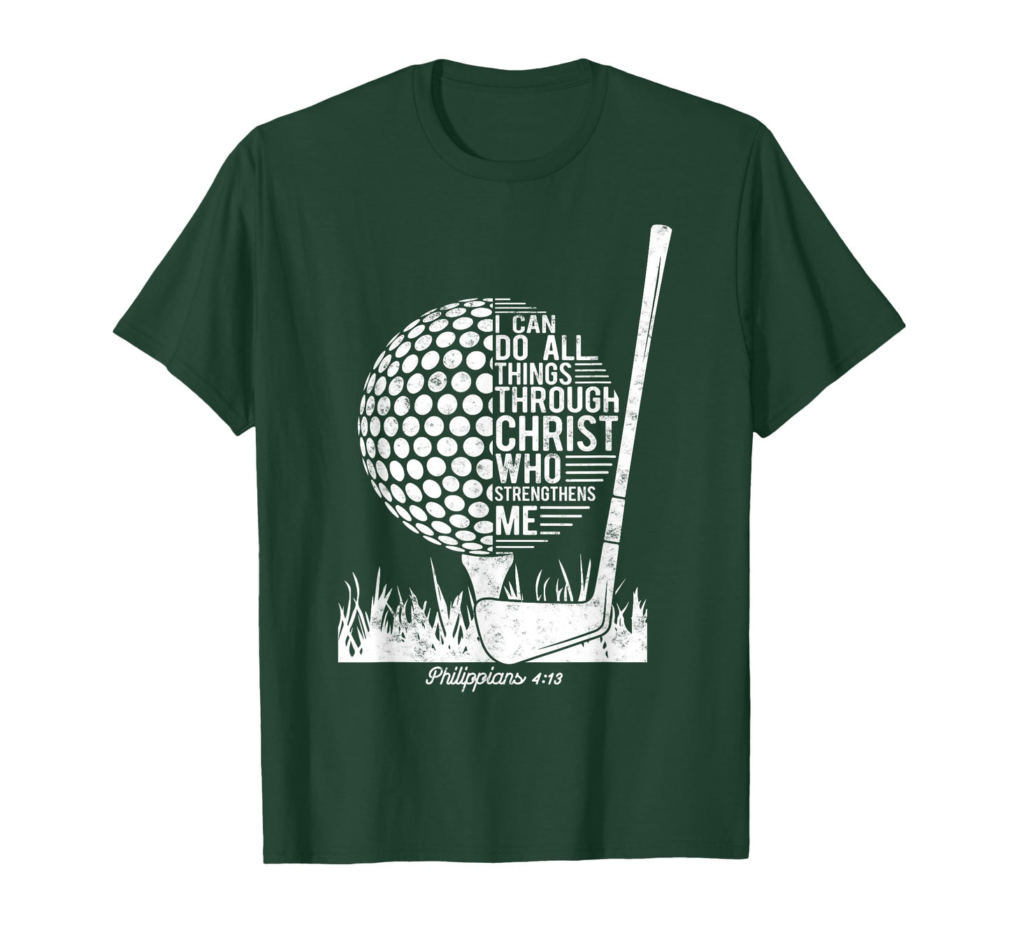Christian Golf Plyer I Can Do All Things Philippians 4 13 T-Shirt