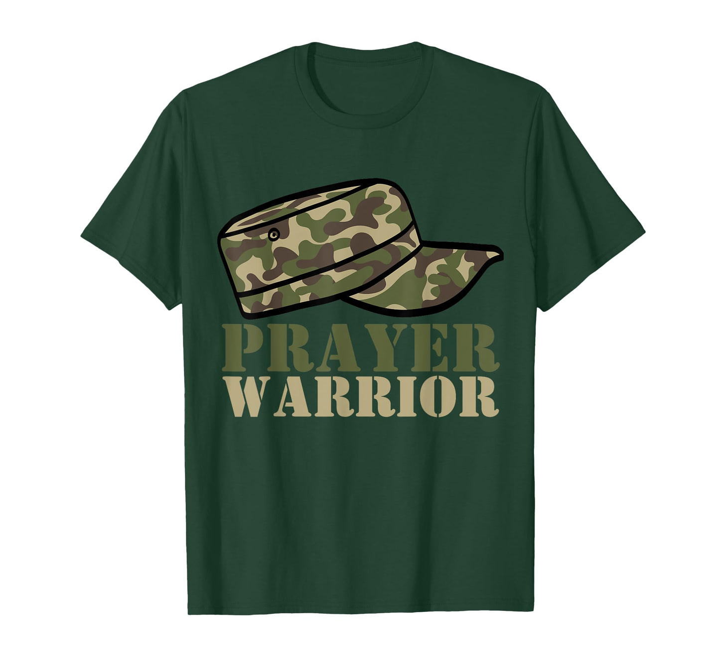 Prayer Warrior Camo God Jesus Christian Camouflage Hunting T-Shirt