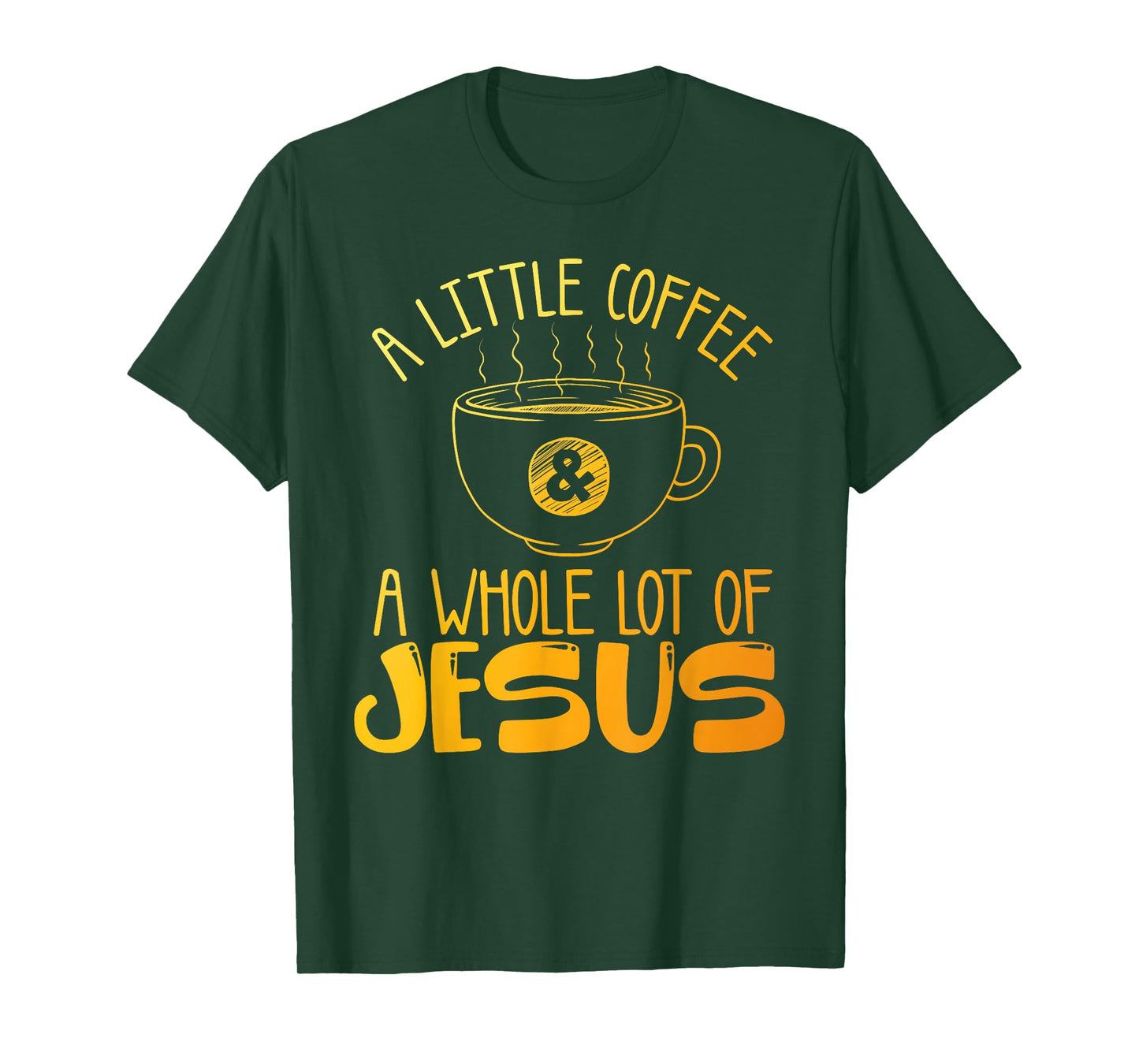Best Jesus Design For Men Women Christian Coffee Lover T-Shirt