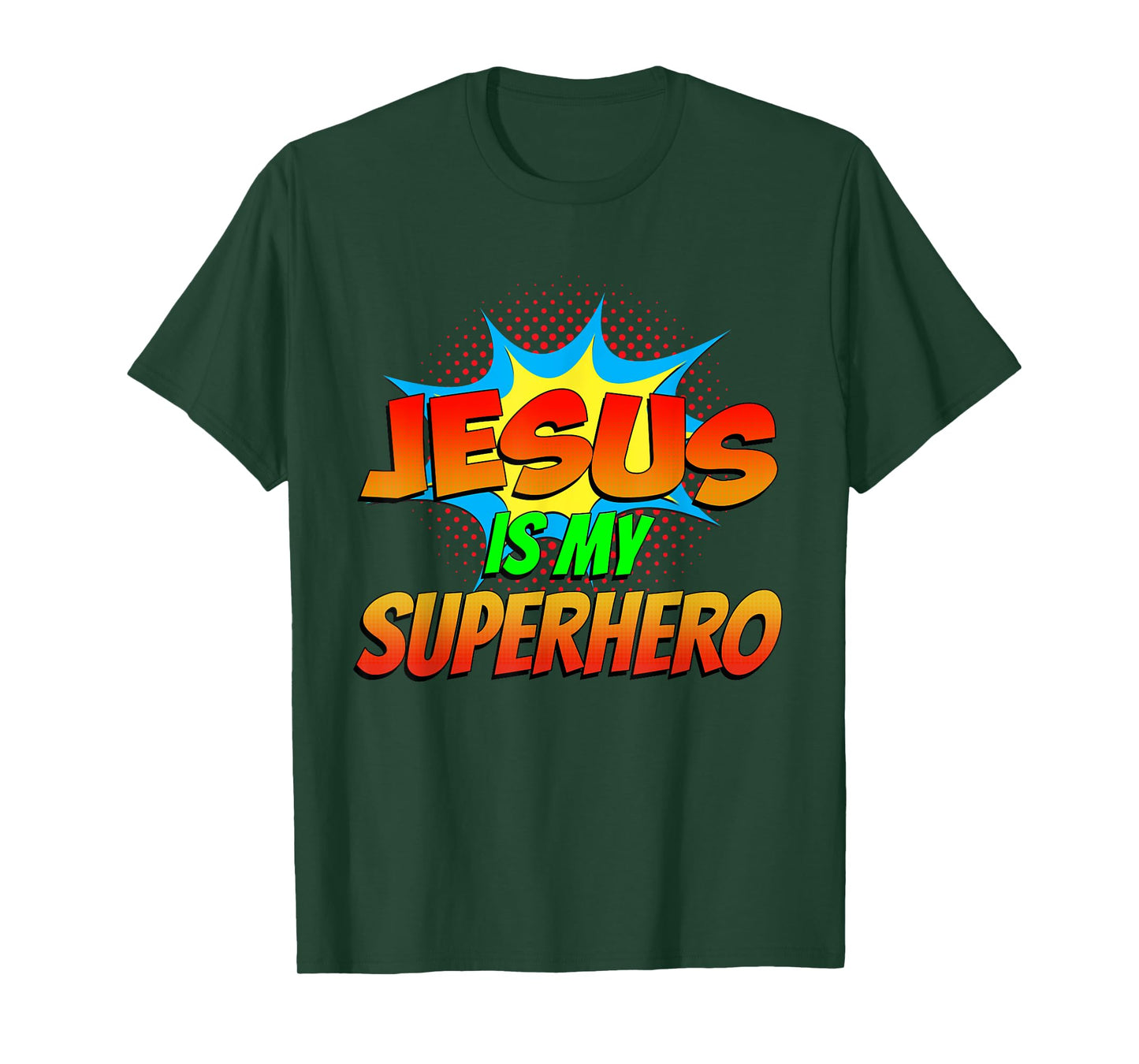 Jesus Is My Superhero Comic Book Christian Religious Easter T-Shirt