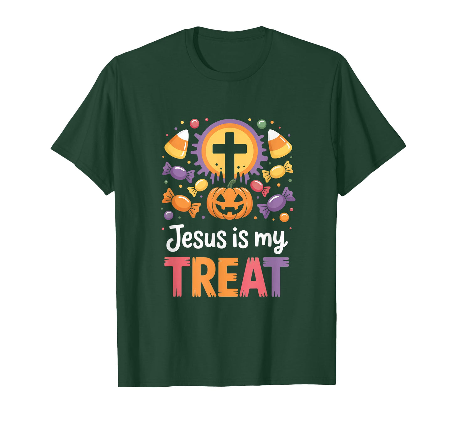 Jesus is My Treat Christian Halloween Message T-Shirt