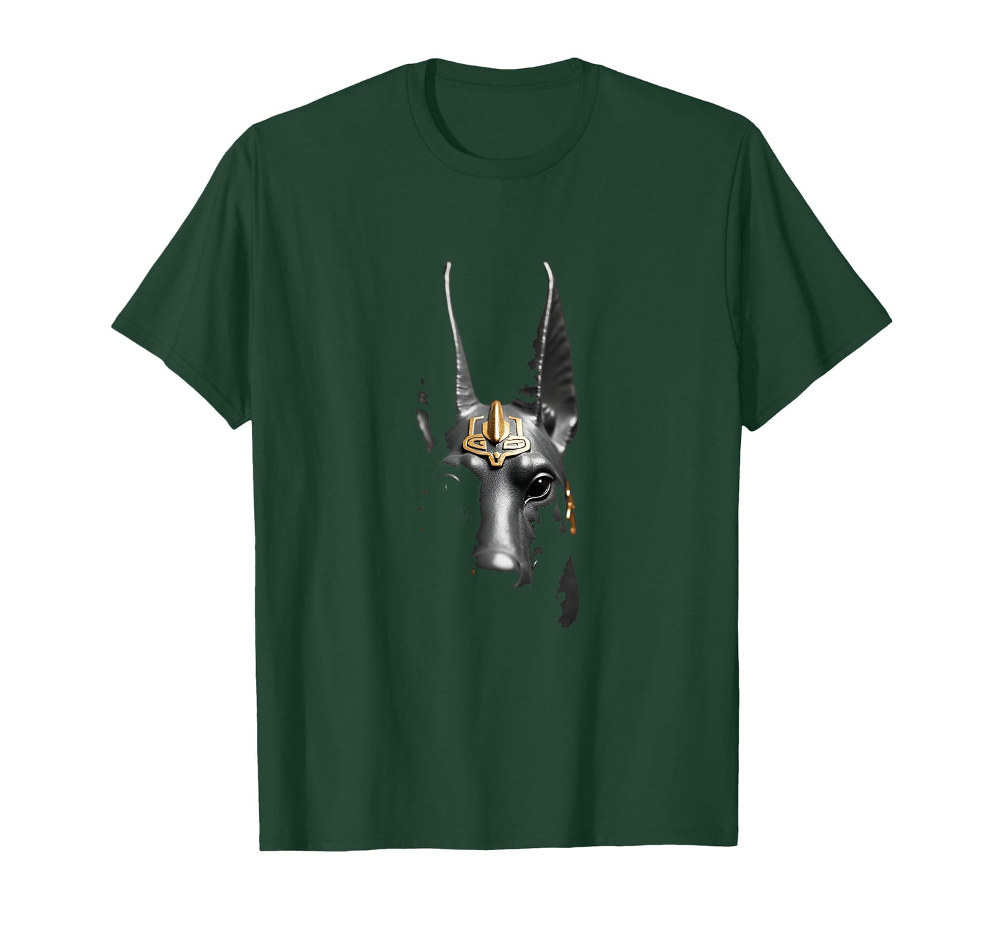 Anubis Head Ancient Egyptian God Art T-Shirt