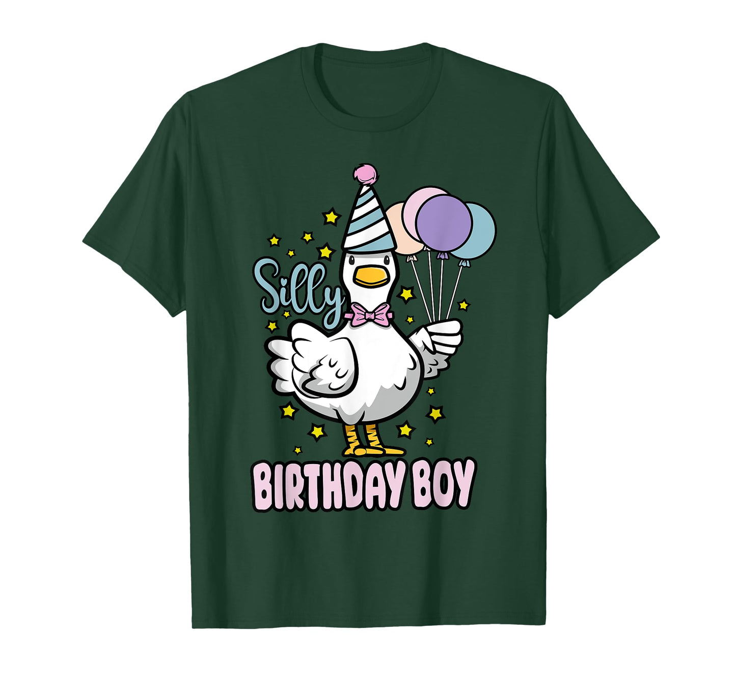 Silly Birthday Boy Goose Silliest Party Family Matching T-Shirt