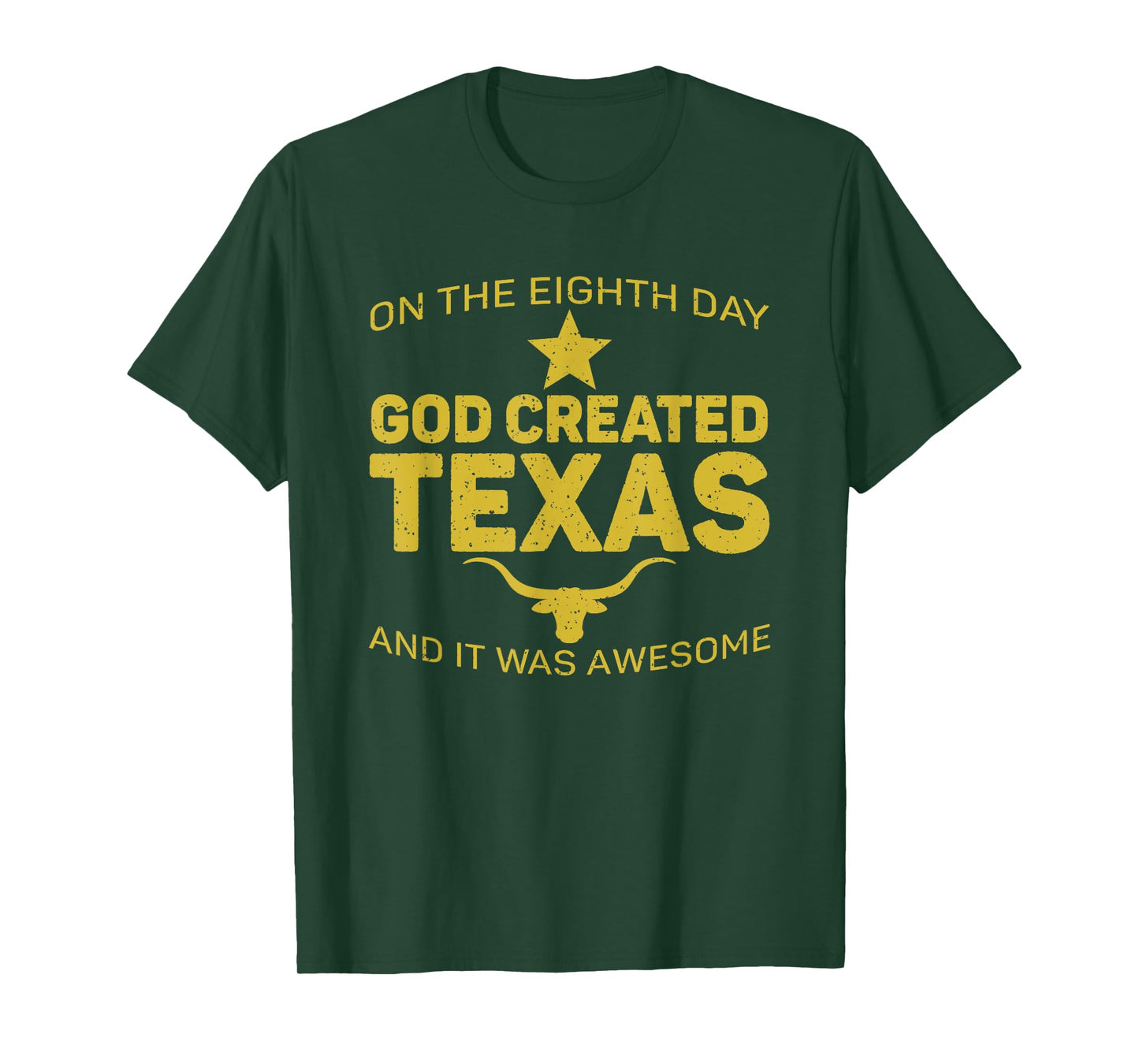 On The Eighth Day God Created Texas Jesus T-Shirt