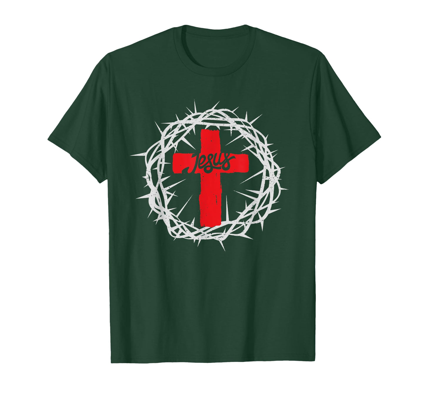 Vintage Crown Of Thorns, Jesus Christ Cross Religion Faith T-Shirt