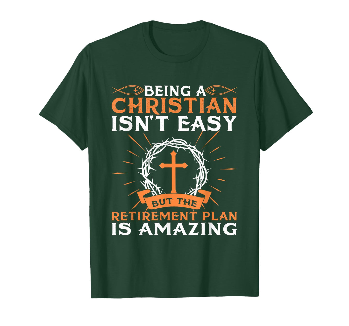 Funny Christian Retirement Plan Gift For Religious Men Women T-Shirt