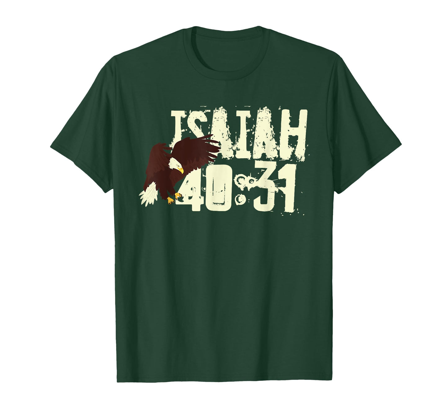 Eagle - Christian Faith Bible Verse - Isaiah 40:31 Soaring T-Shirt