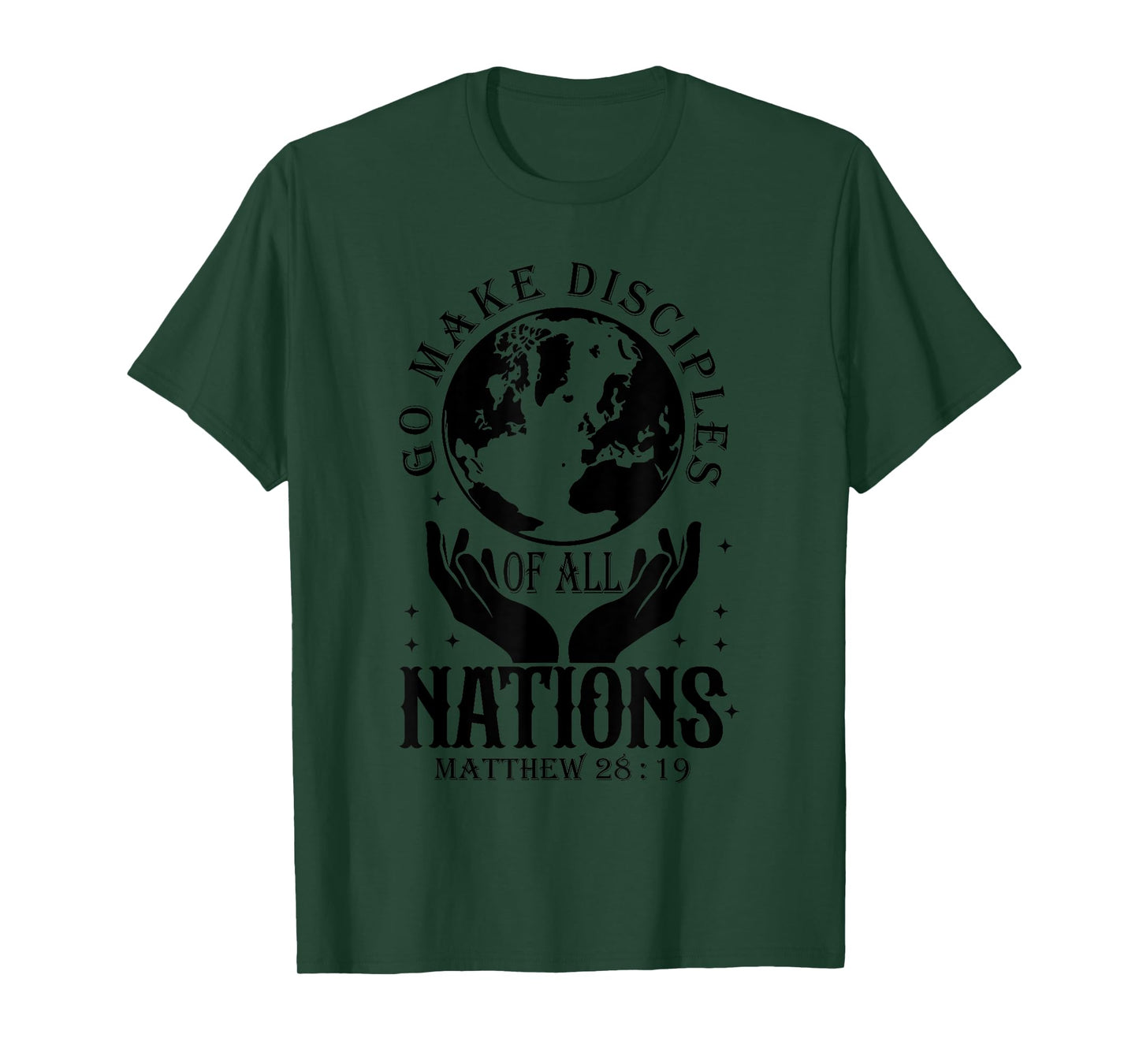 Retro Go make disciples of all nations matthew 28 19 T-Shirt