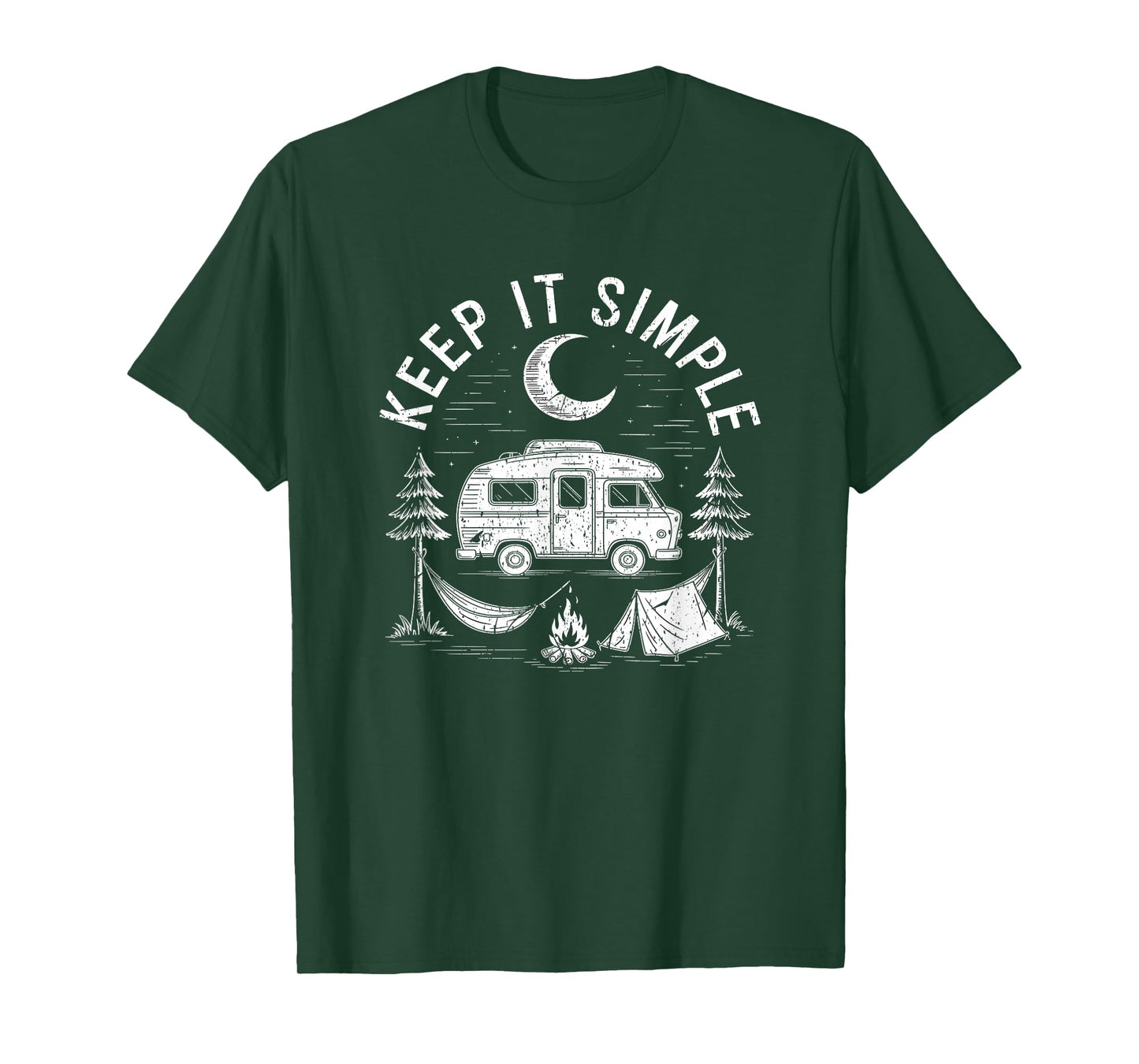 Camping Minimalist Keep It Simple Outdoor Gift T-Shirt