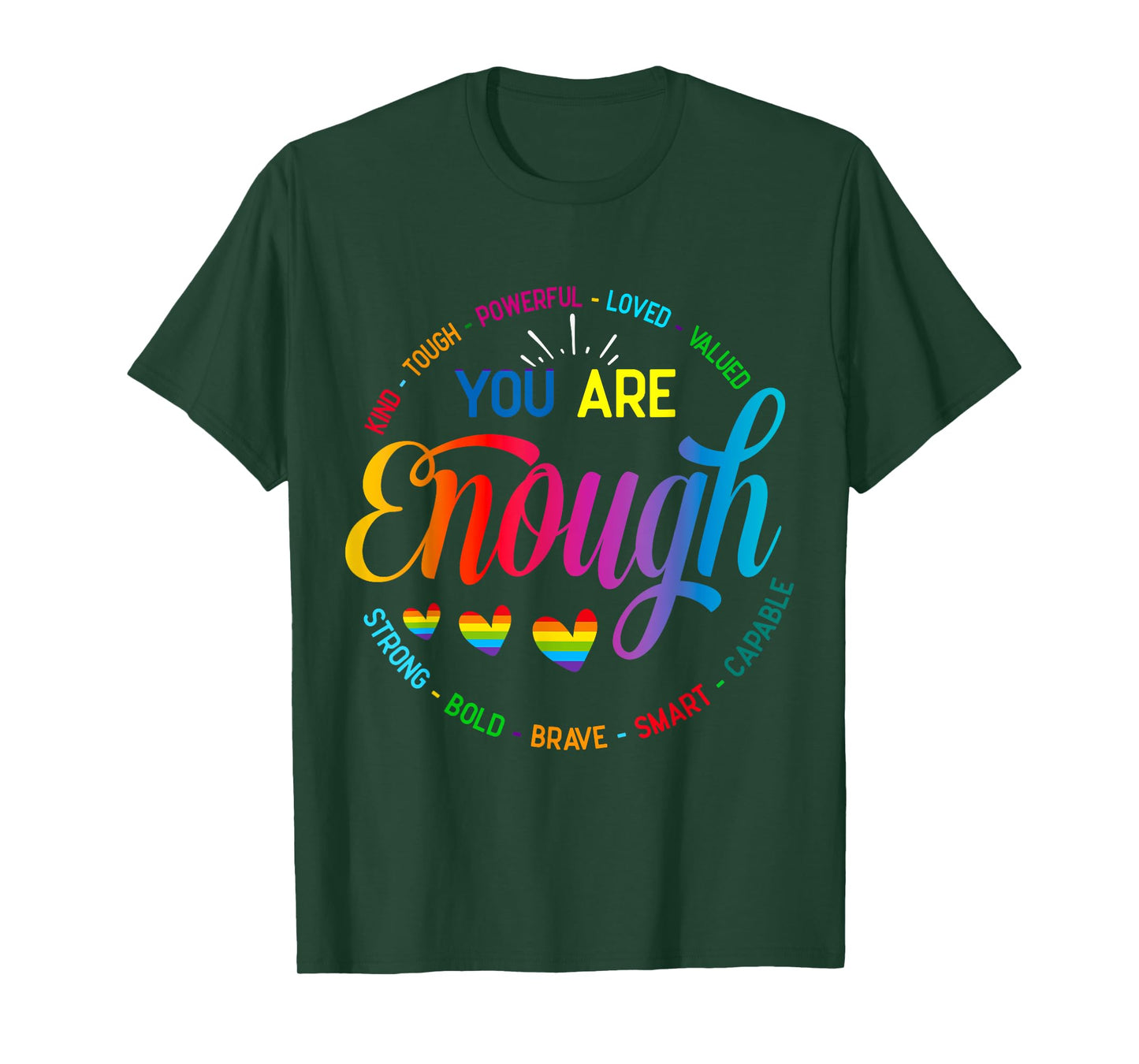 You Are Enough Mental Health Awareness Womens T-Shirt