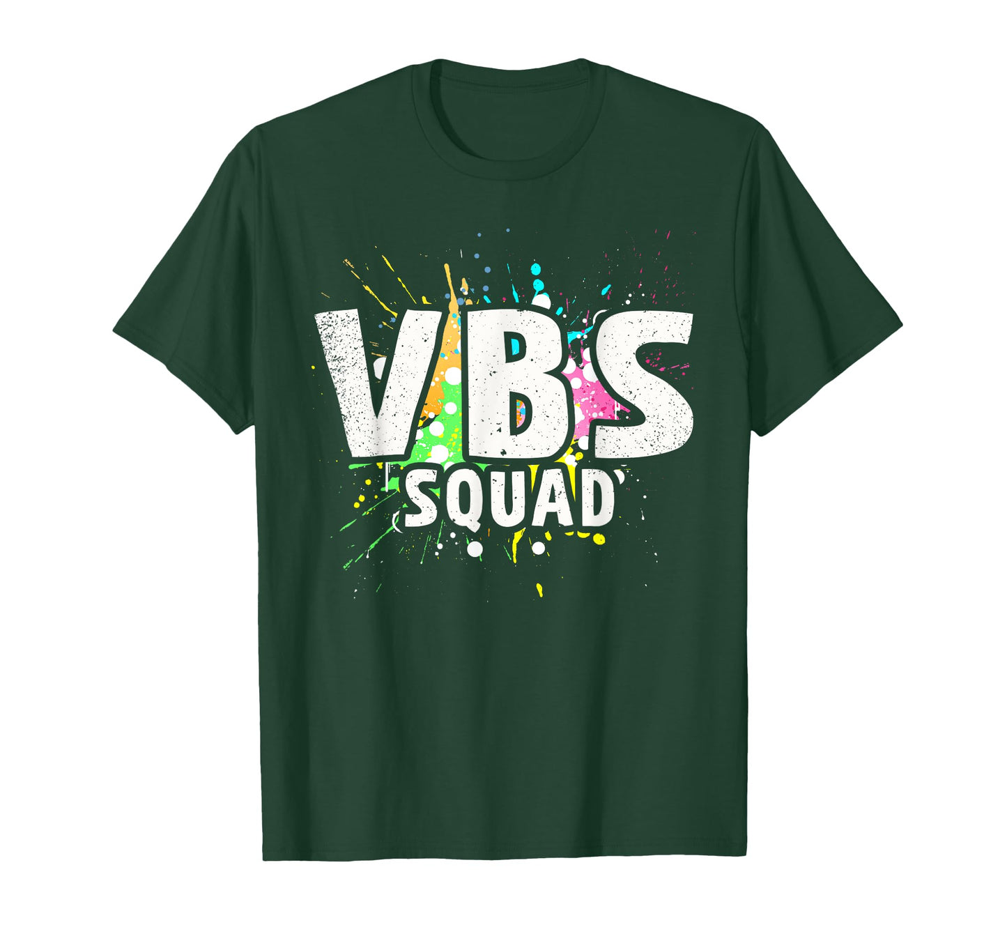 I Love VBS 2023 Squad Vacation Bible School Paint Splatter T-Shirt