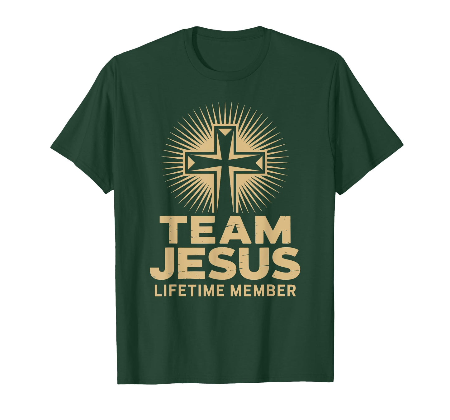 Team Jesus Lifetime Member Cross Belief Christians T-Shirt