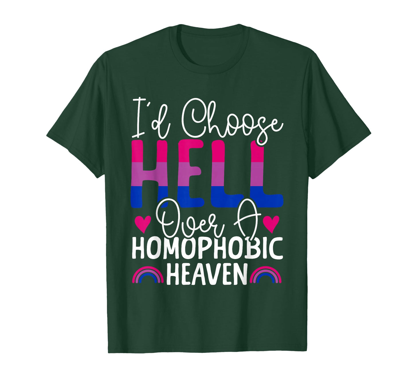 Bisexual Bi Pride Flag Colors Bible Faith Christian I'd T-Shirt