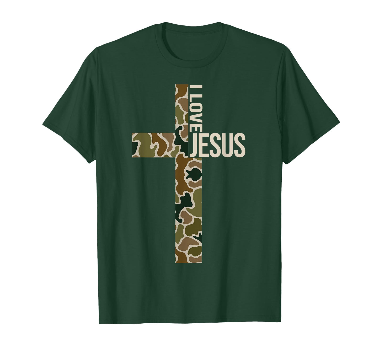 Jesus I Love Jesus Christian Cross God Faith Bible Pray T-Shirt