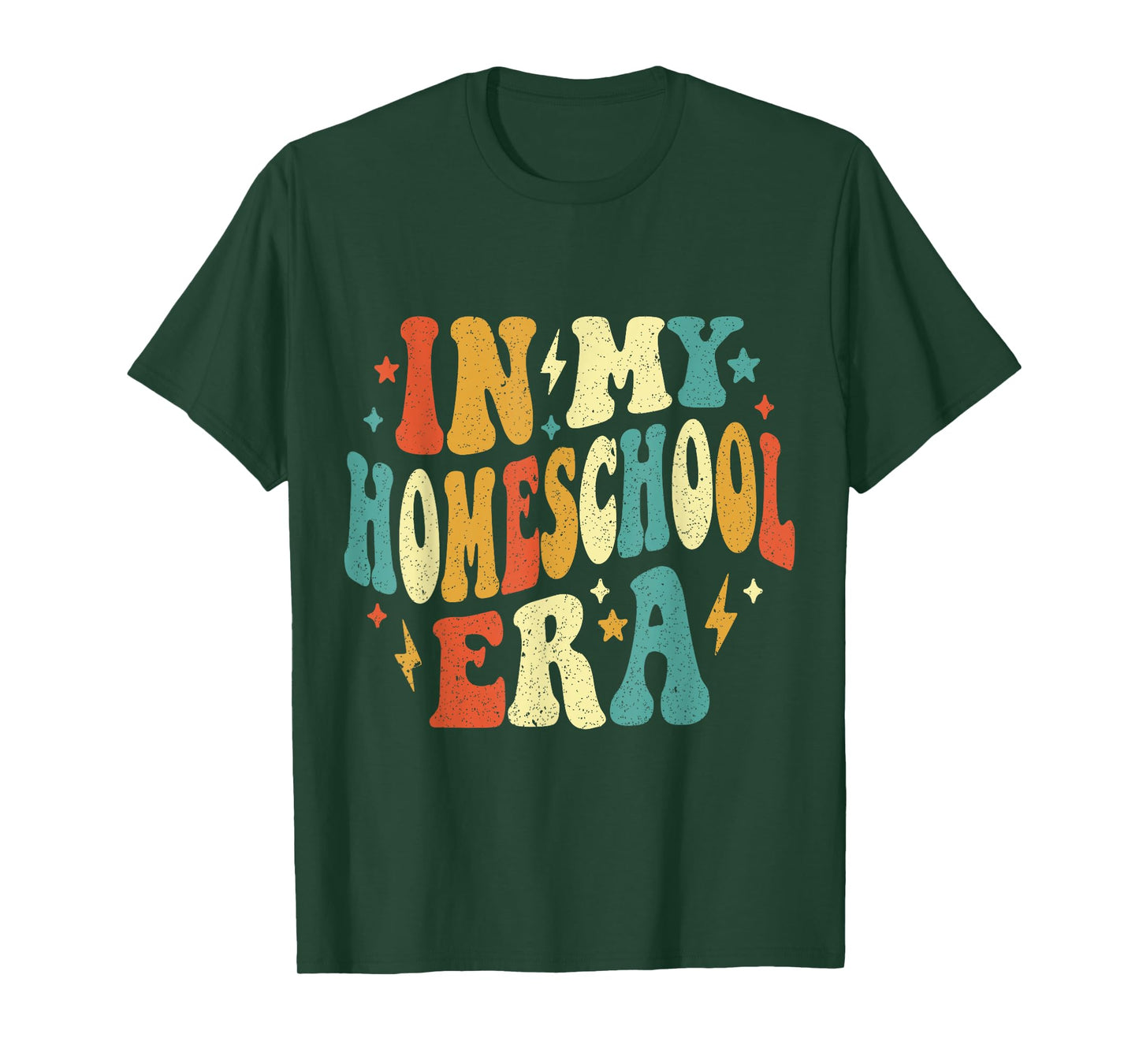 In My Homeschool Era Funny Homeschool Retro Vintage T-Shirt