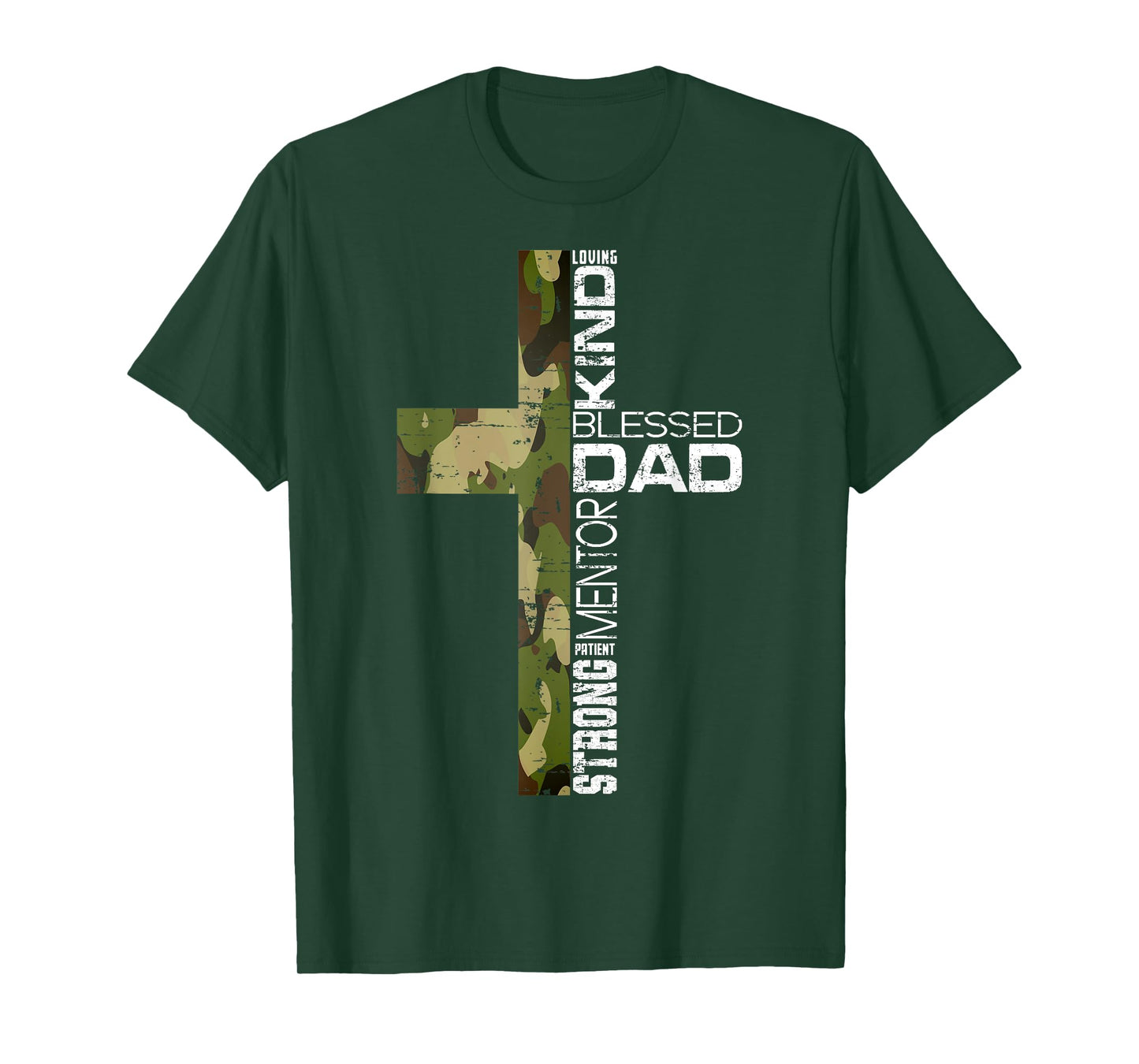 Blessed Dad Cross Christians Tee Father's Day Christian Dad T-Shirt