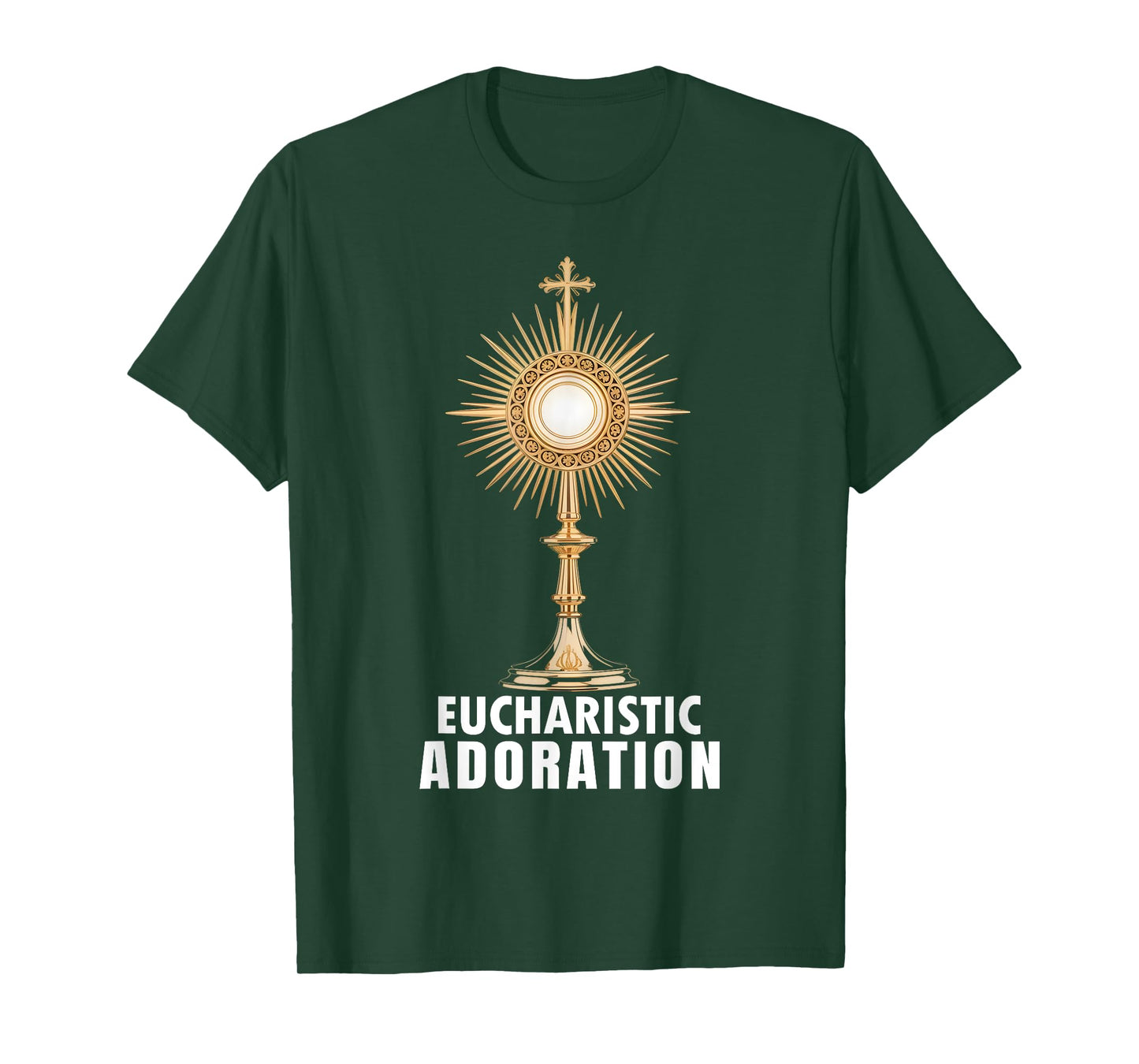 Eucharistic Adoration Holy Mass Catholic Art T-Shirt