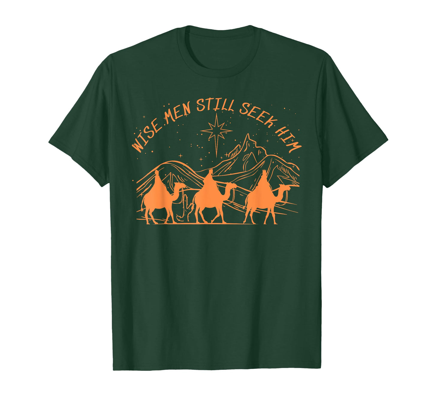Wise Men Still Seek Him Christian Christmas Jesus Design T-Shirt