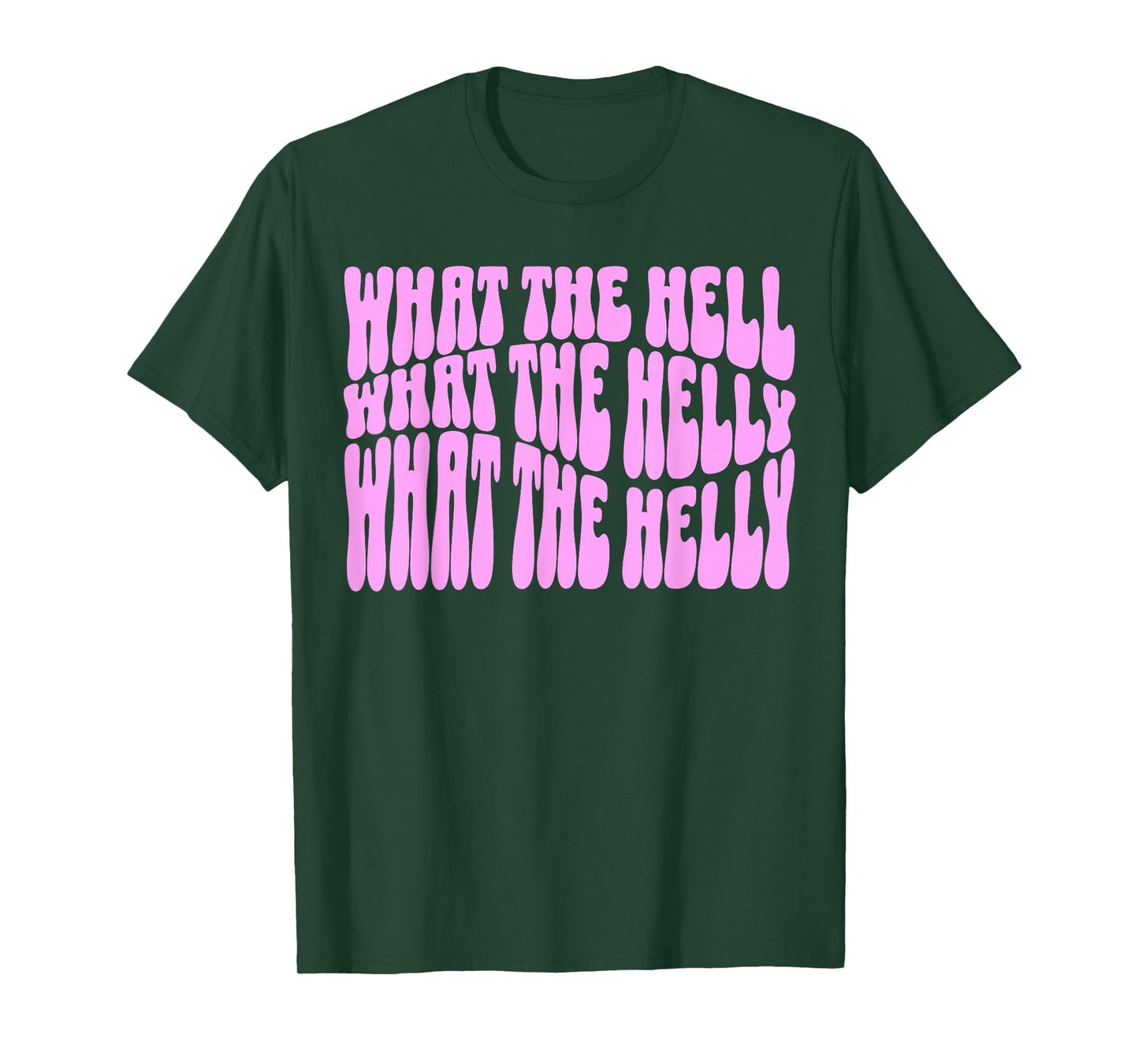 funny What The Helly What The Helly gen z brainrot meme pink T-Shirt